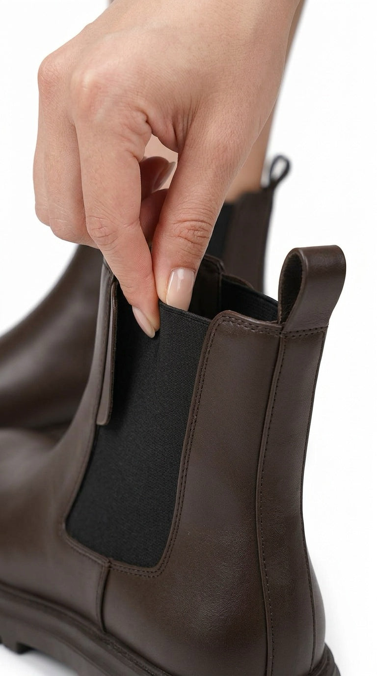Leather Chelsea Boot - Dark Brown
