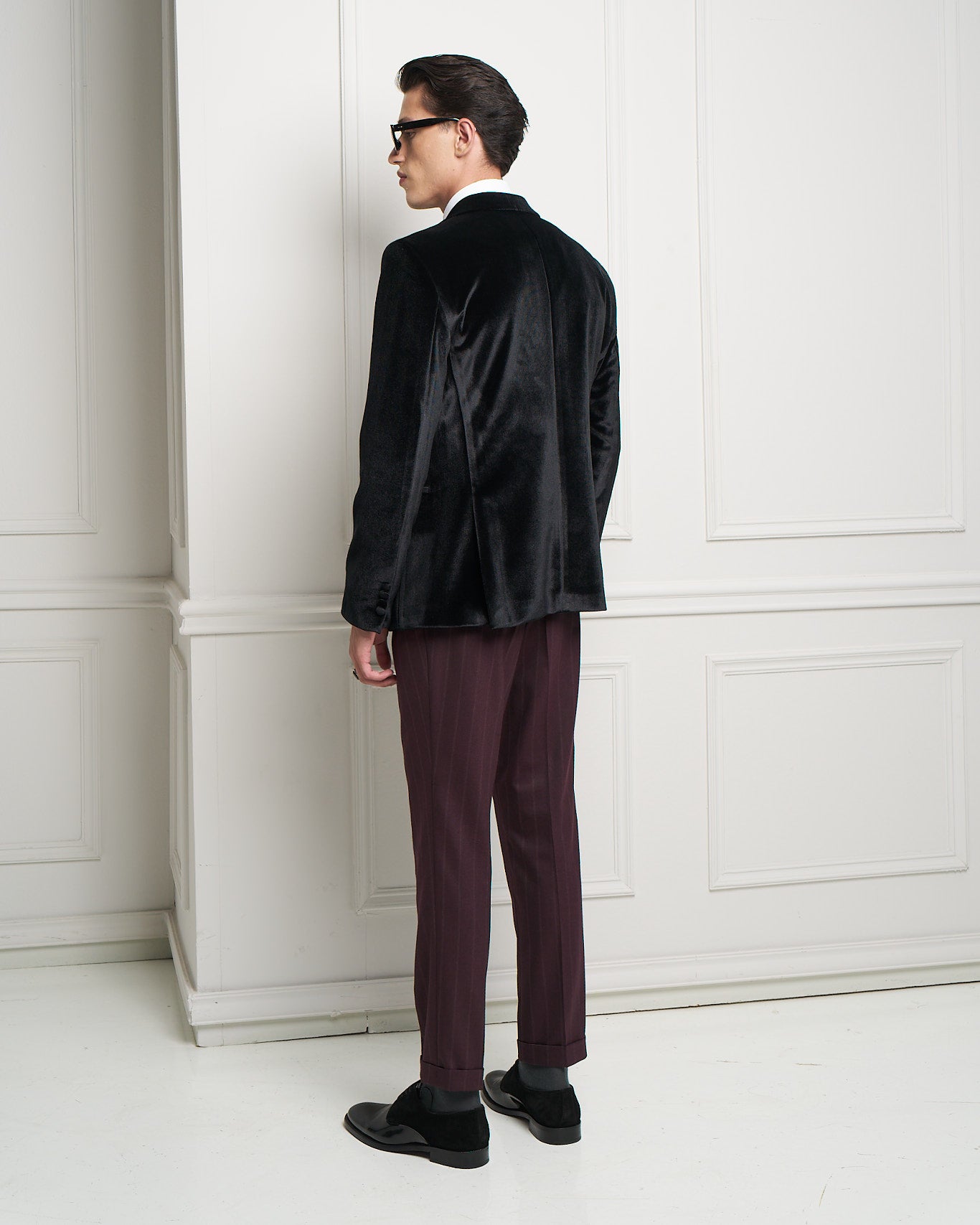Black Velvet Tuxedo Jacket