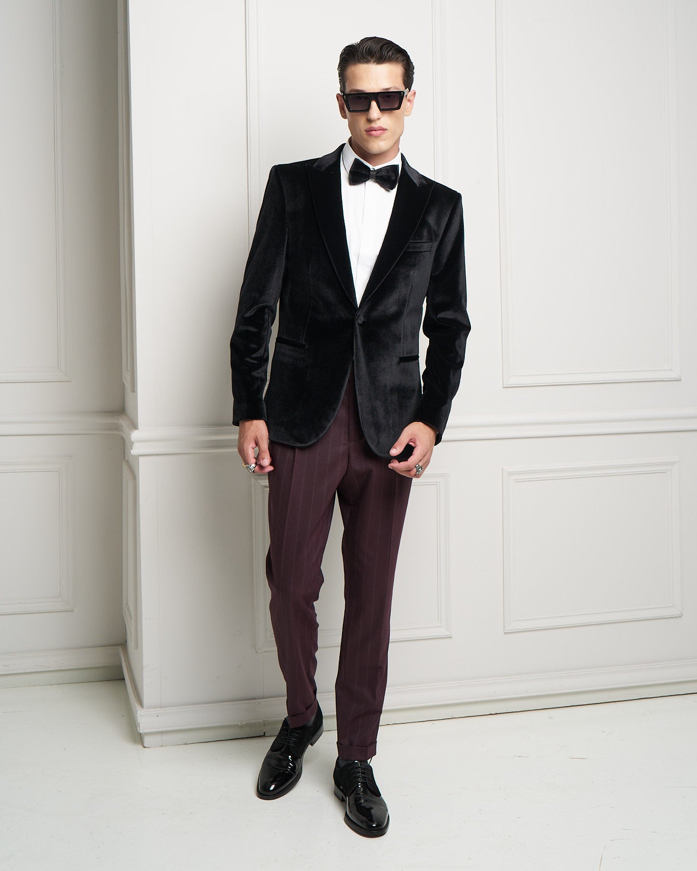 Black Velvet Tuxedo Jacket