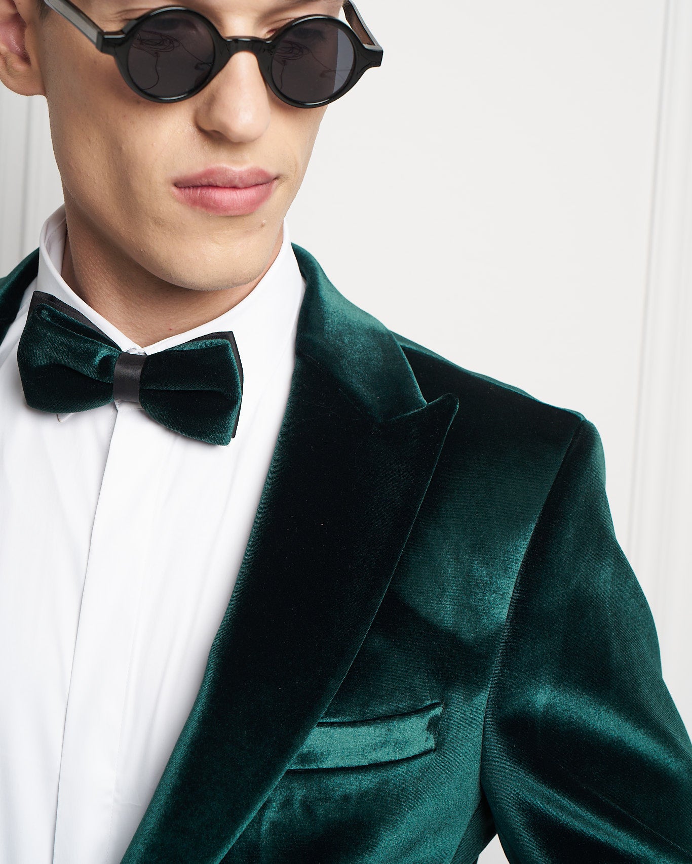 Emerald Velvet Tuxedo Jacket