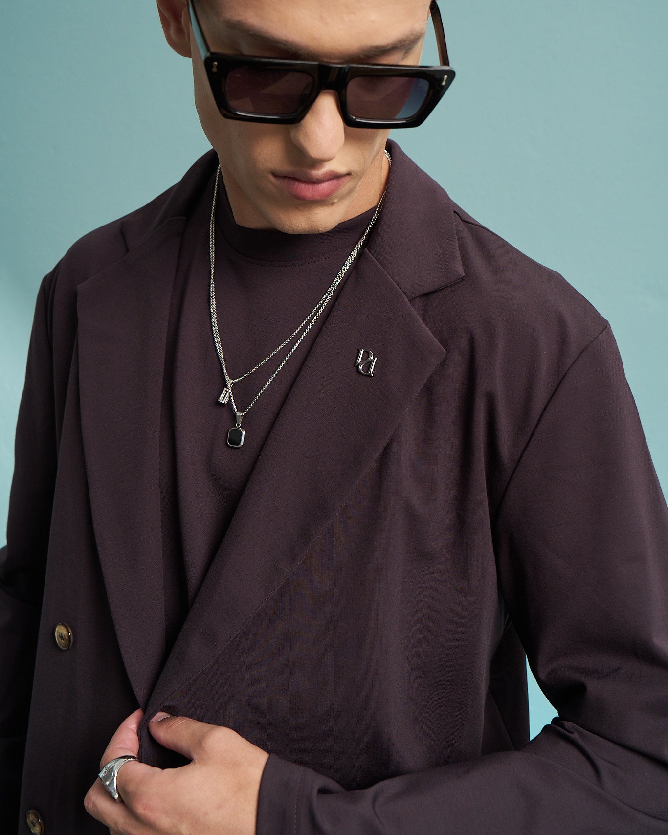 Espresso Relaxed Single-Breasted Jacket