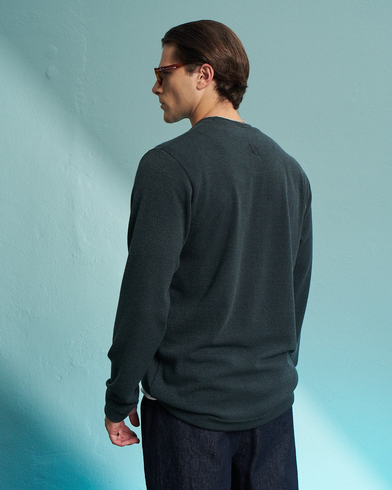 Petrol Premium Crew Neck Knit