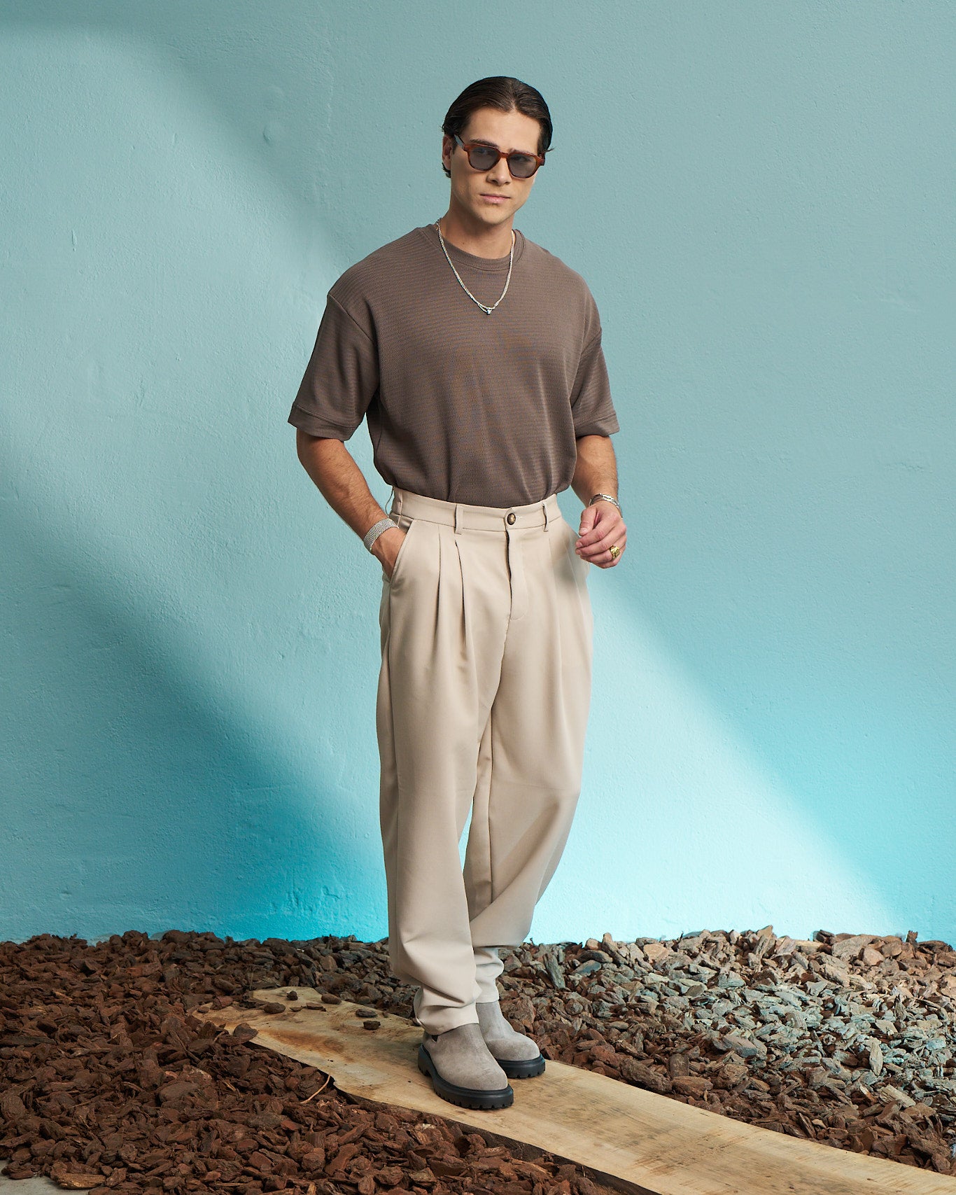 Falcon Premium Textured Oversized T-Shirt