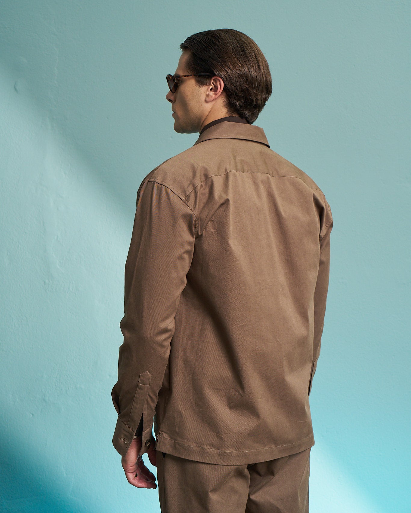 Brown Utility Overshirt
