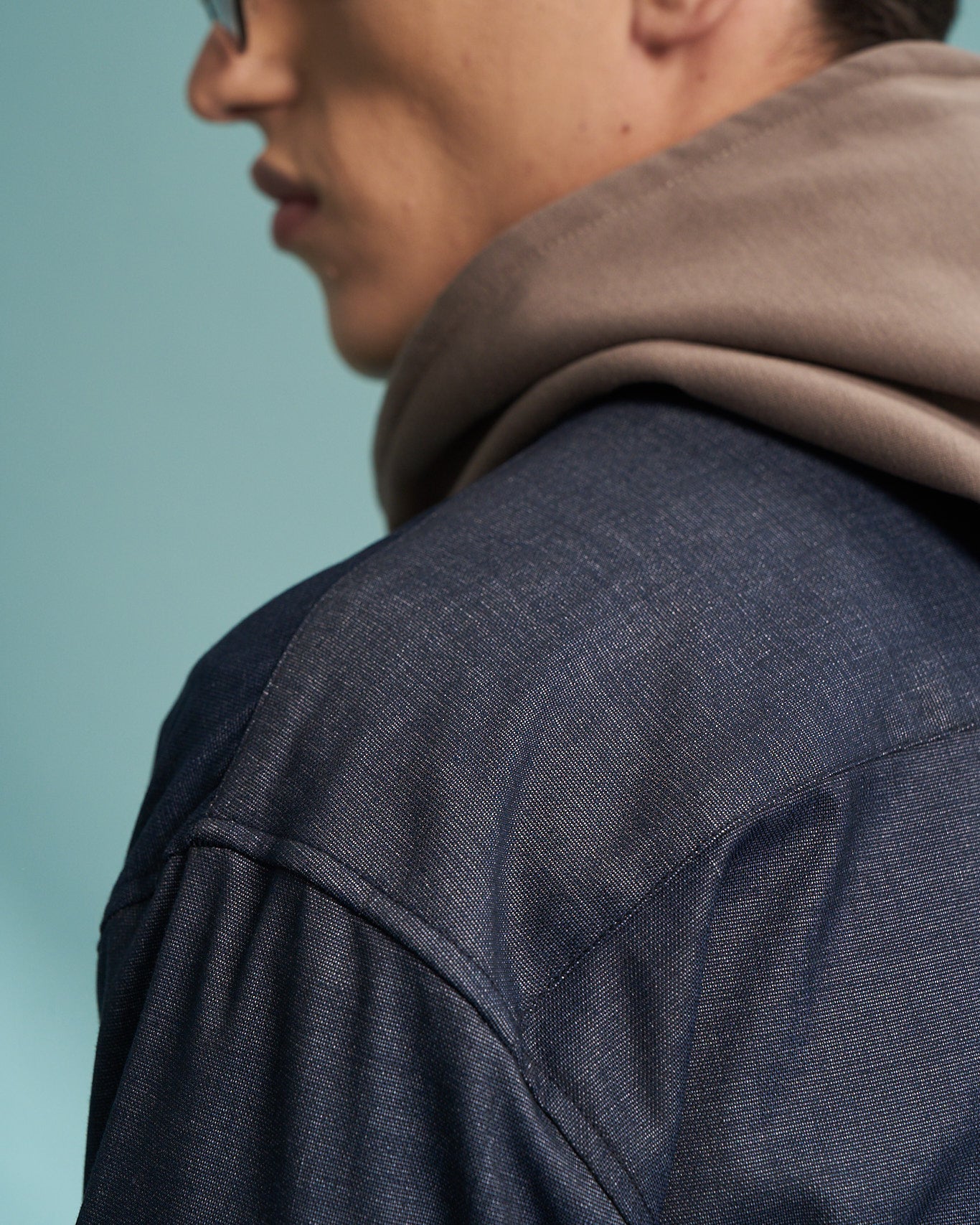 Blue Denim Utility Overshirt