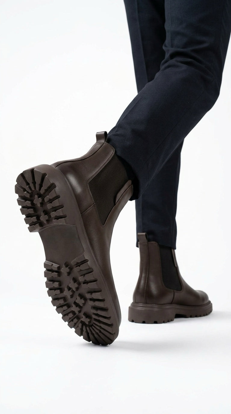 Leather Chelsea Boot - Dark Brown