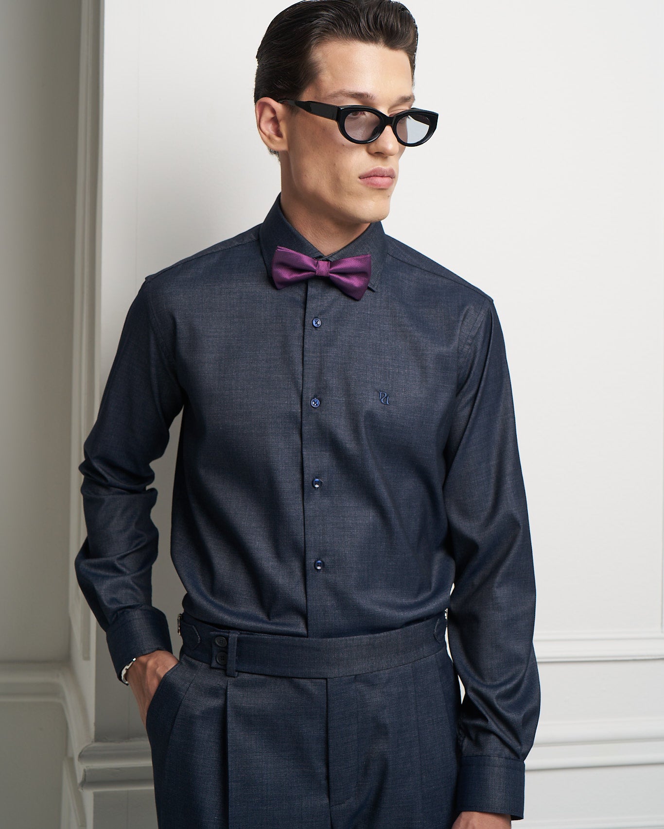 Midnight Blue Tailored Shirt