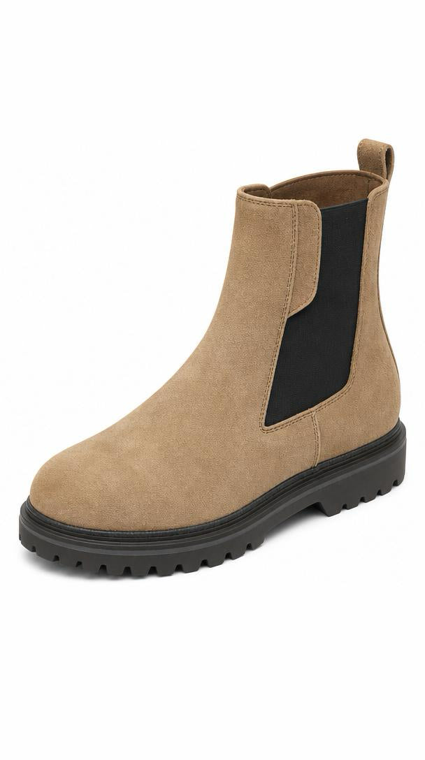 Suede Chelsea Boot - Sand
