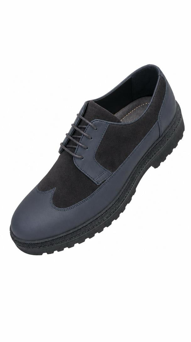 Leather & Suede Derby - Bitter