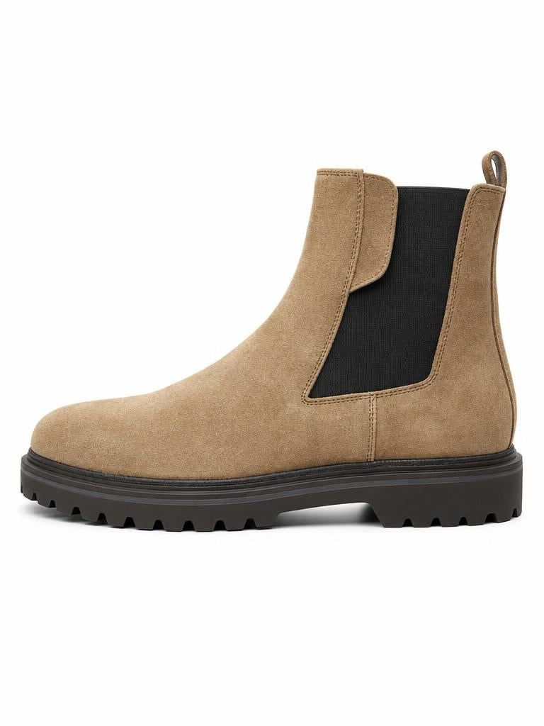 Suede Chelsea Boot - Sand