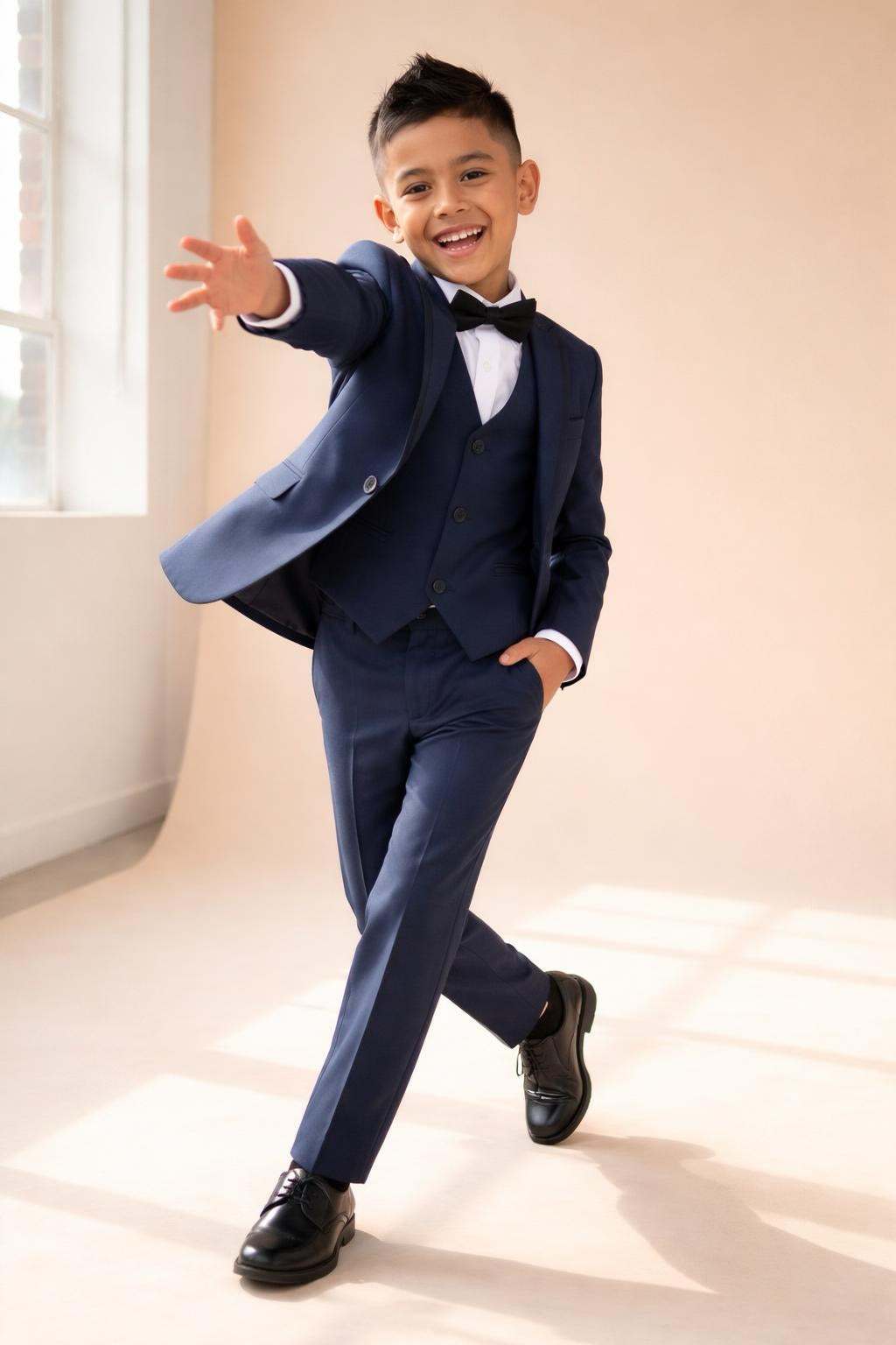 Boys’ 5-Piece Formal Suit (Ages 1–10)
