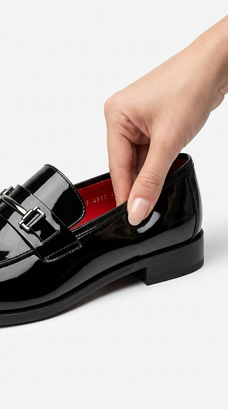 Patent Leather Horsebit Loafer - Black
