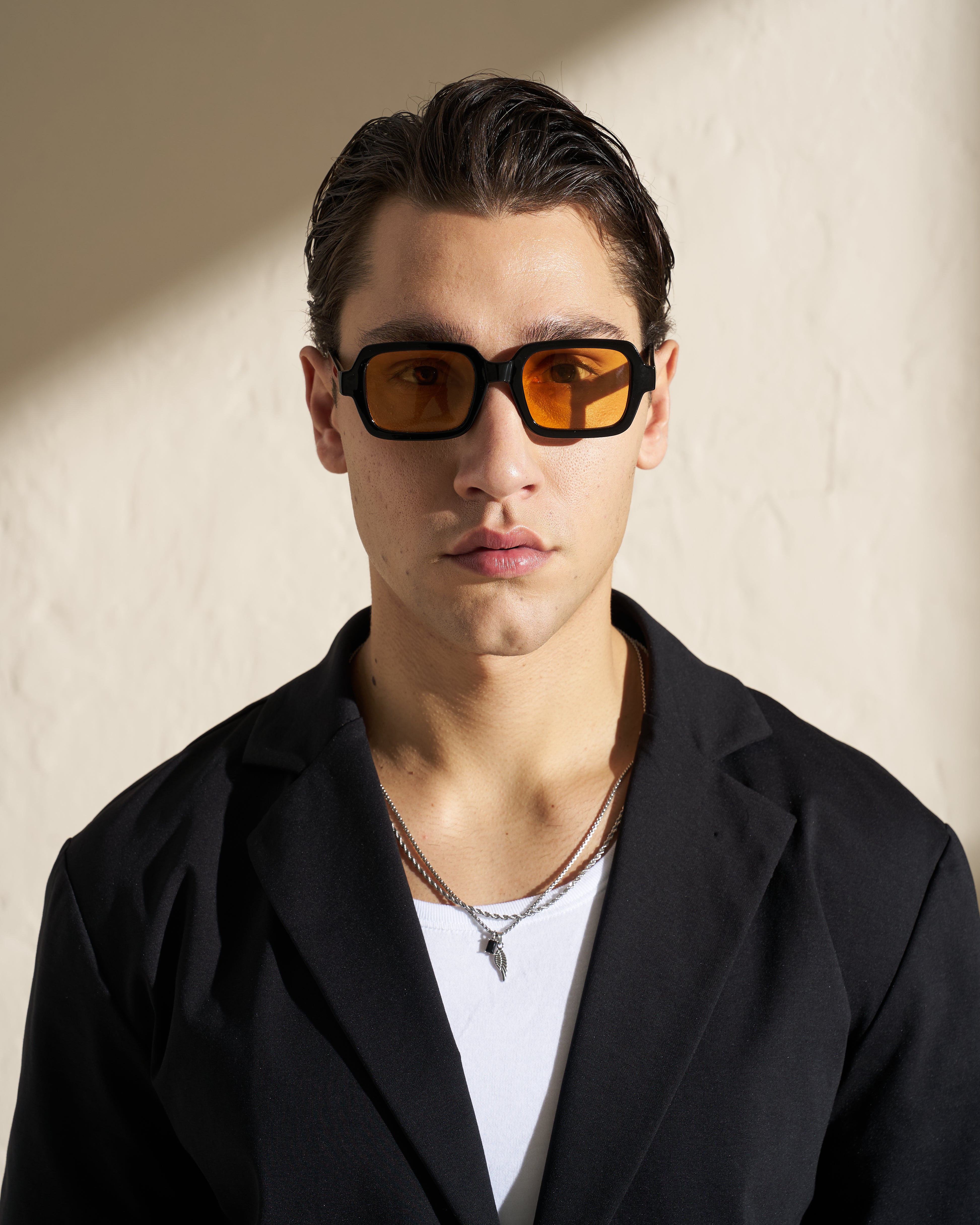 Short Sleeve Blazer Jacket – Black