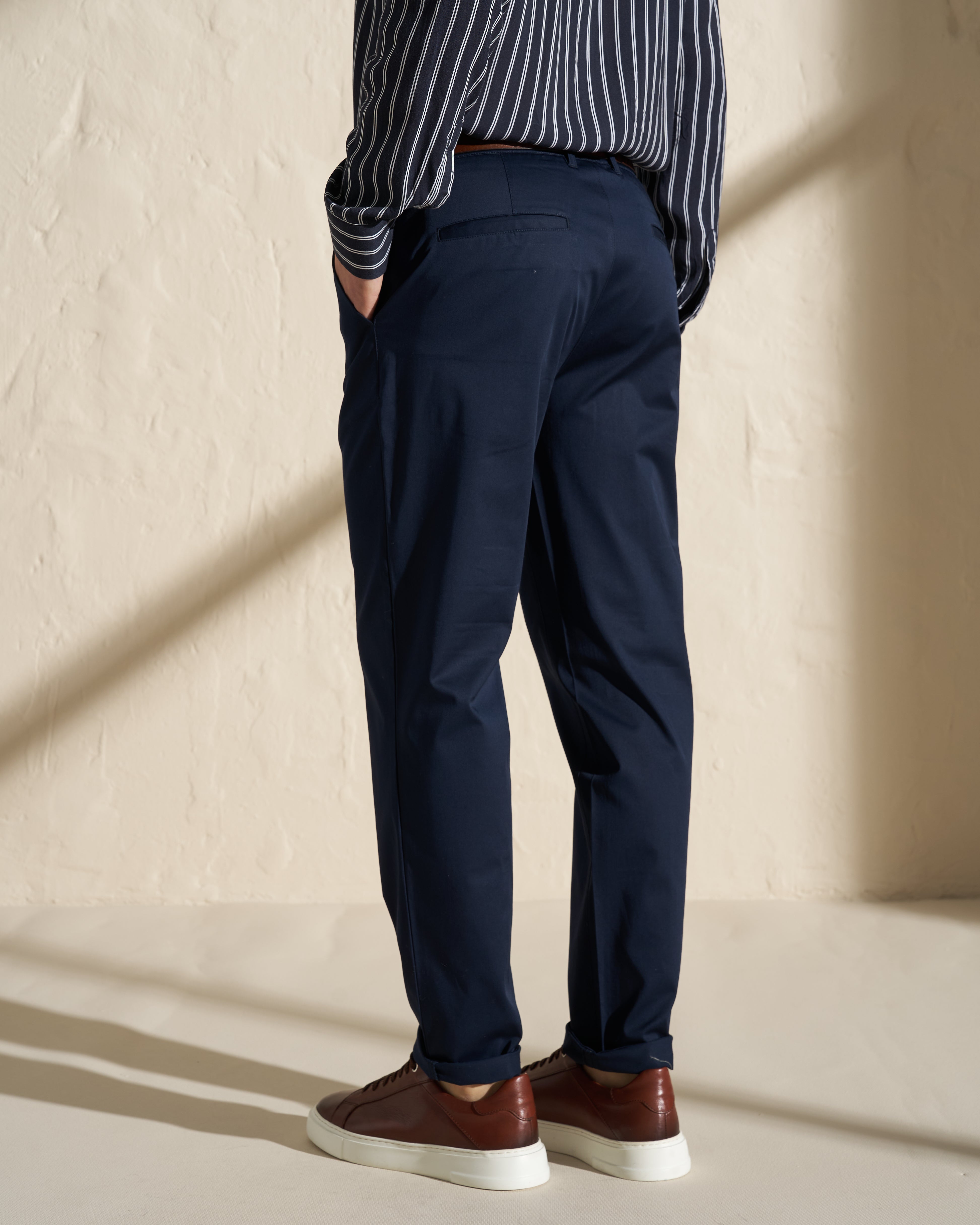 Cotton Slim Fit Trousers