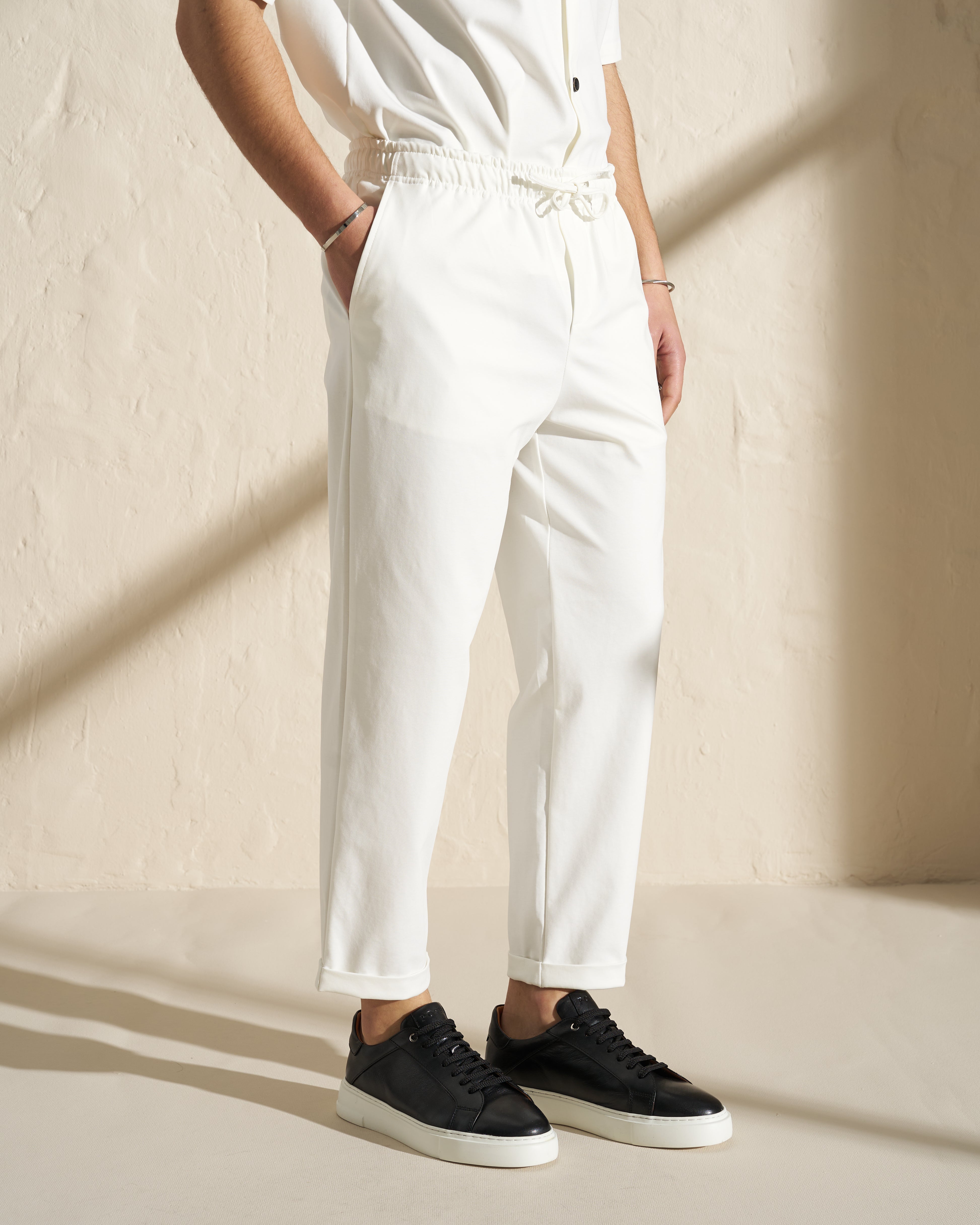 Minimal Drawstring Jogger Pants