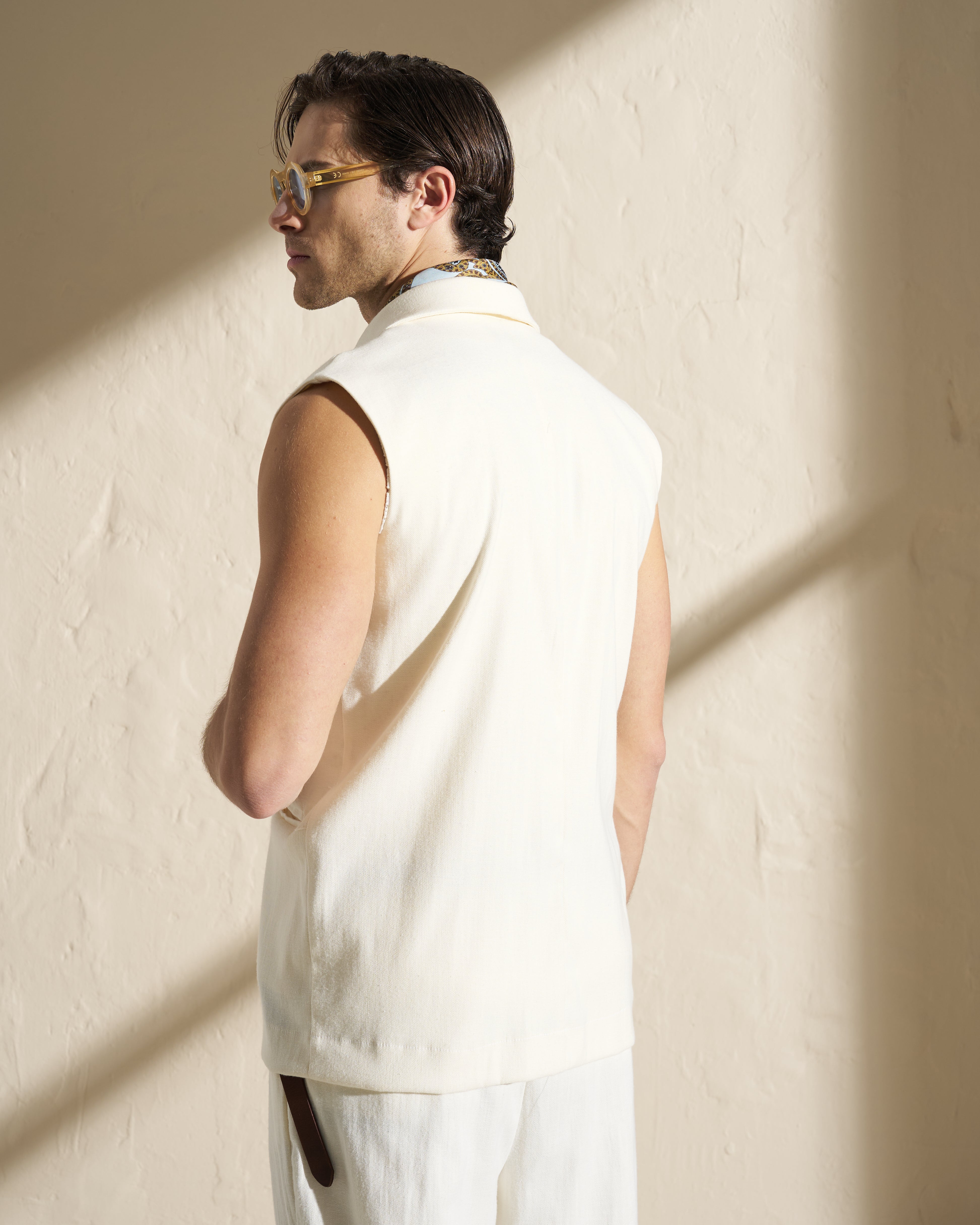 Sleeveless Tailored Waistcoat