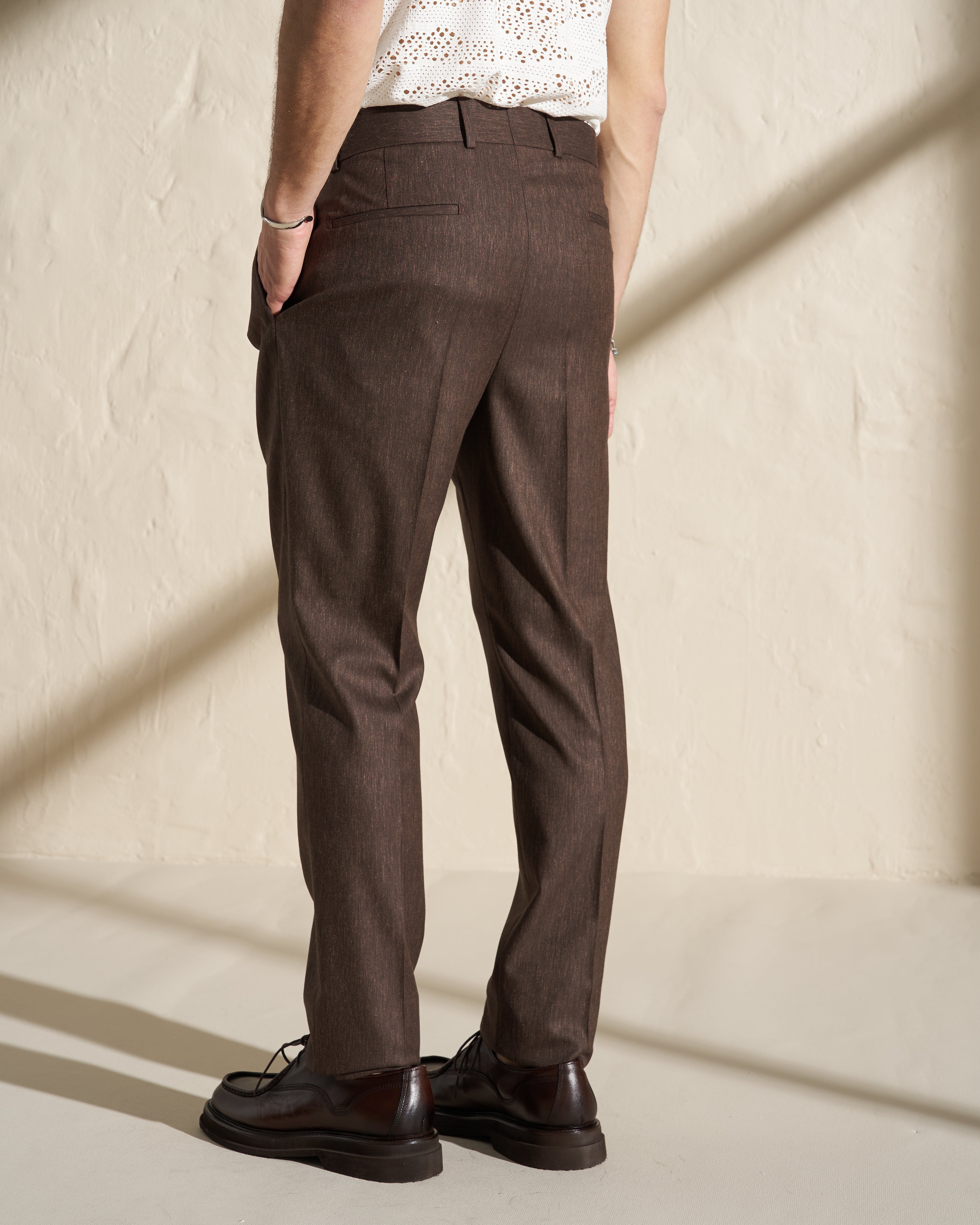 Pleated Tailored Summer Trousers
