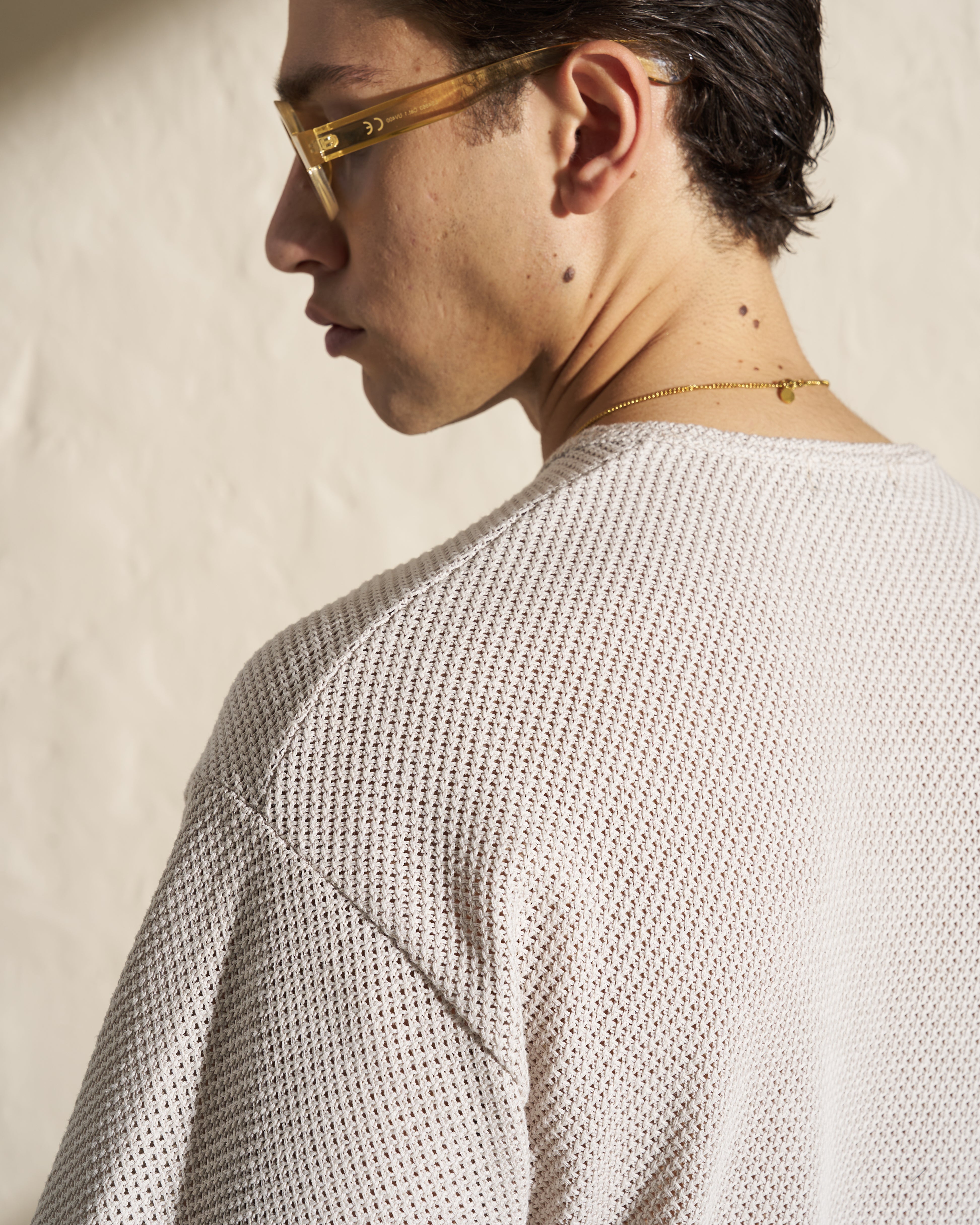 Textured Knit Short Sleeve Top