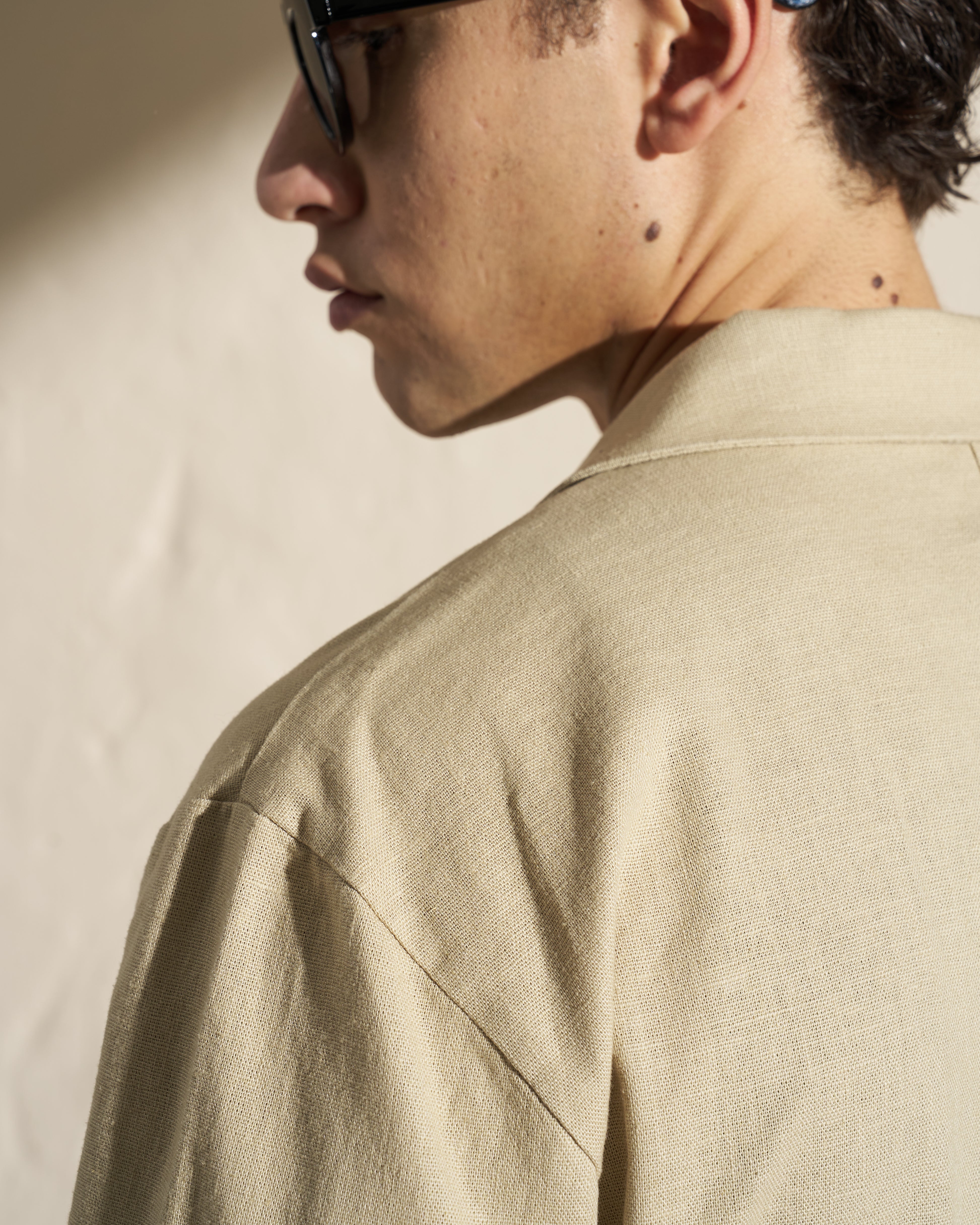 Cotton Linen Unlined Lightweight Blazer