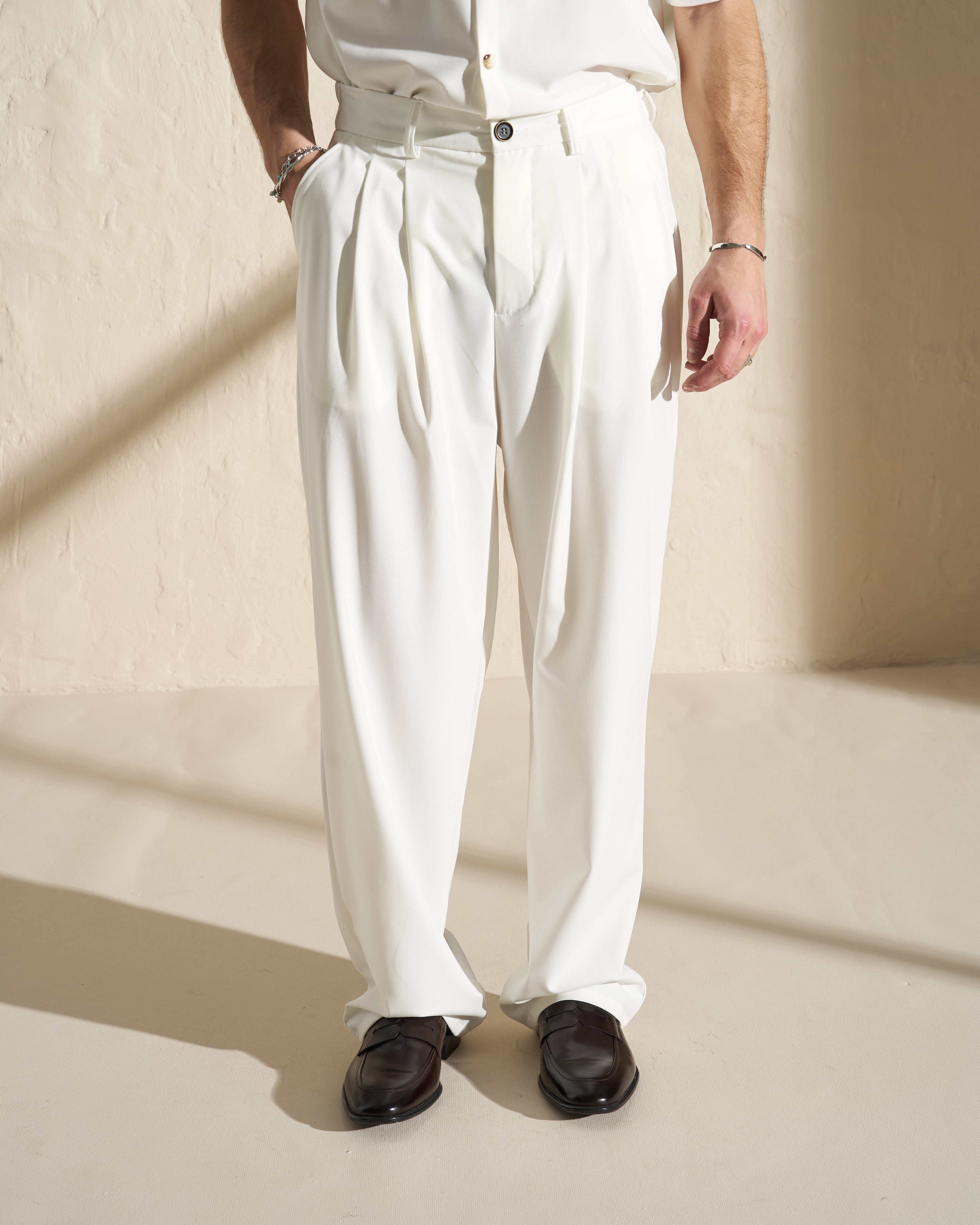 Pleated Tailored Trousers