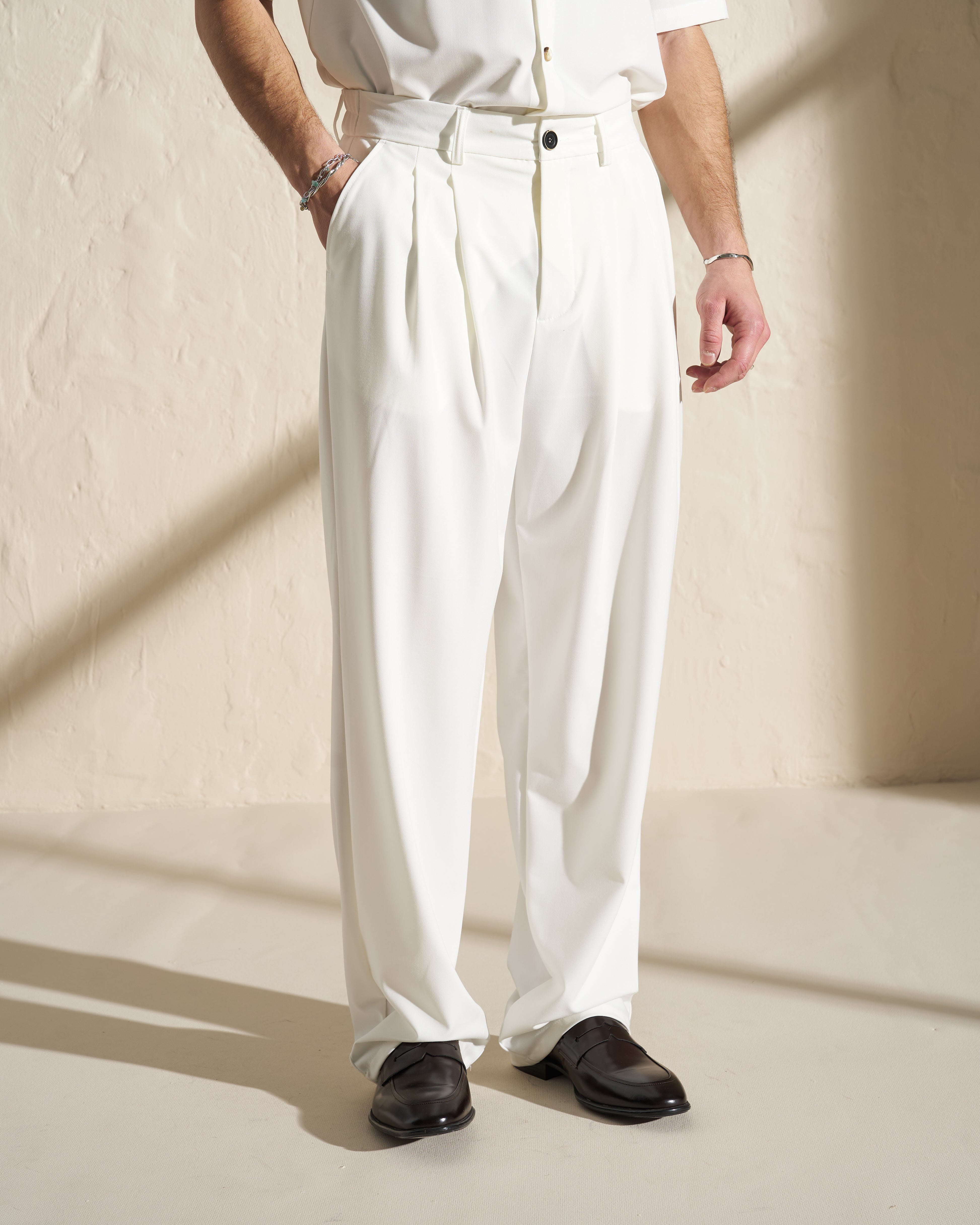 Pleated Tailored Trousers