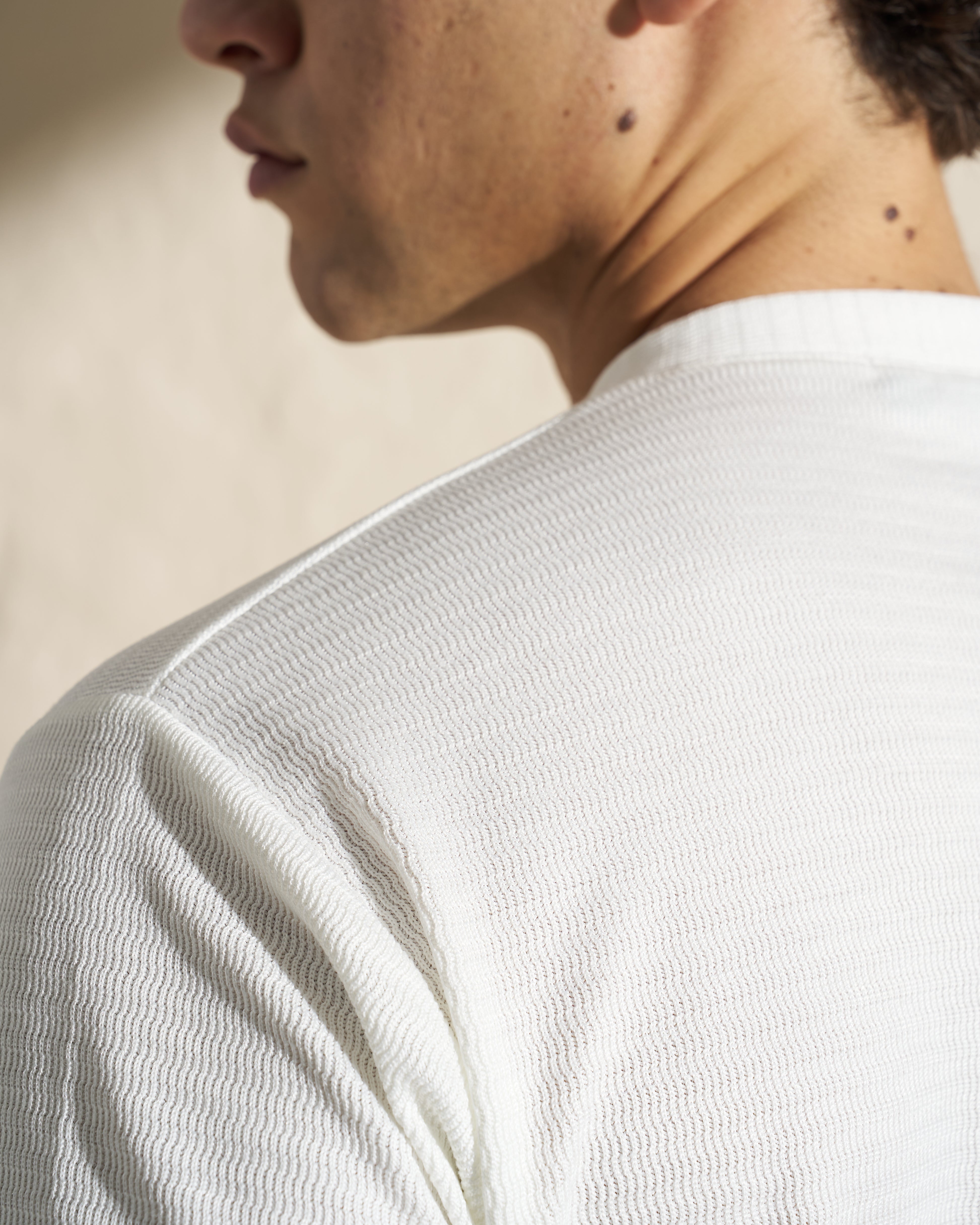V-Neck Knitted T-Shirt