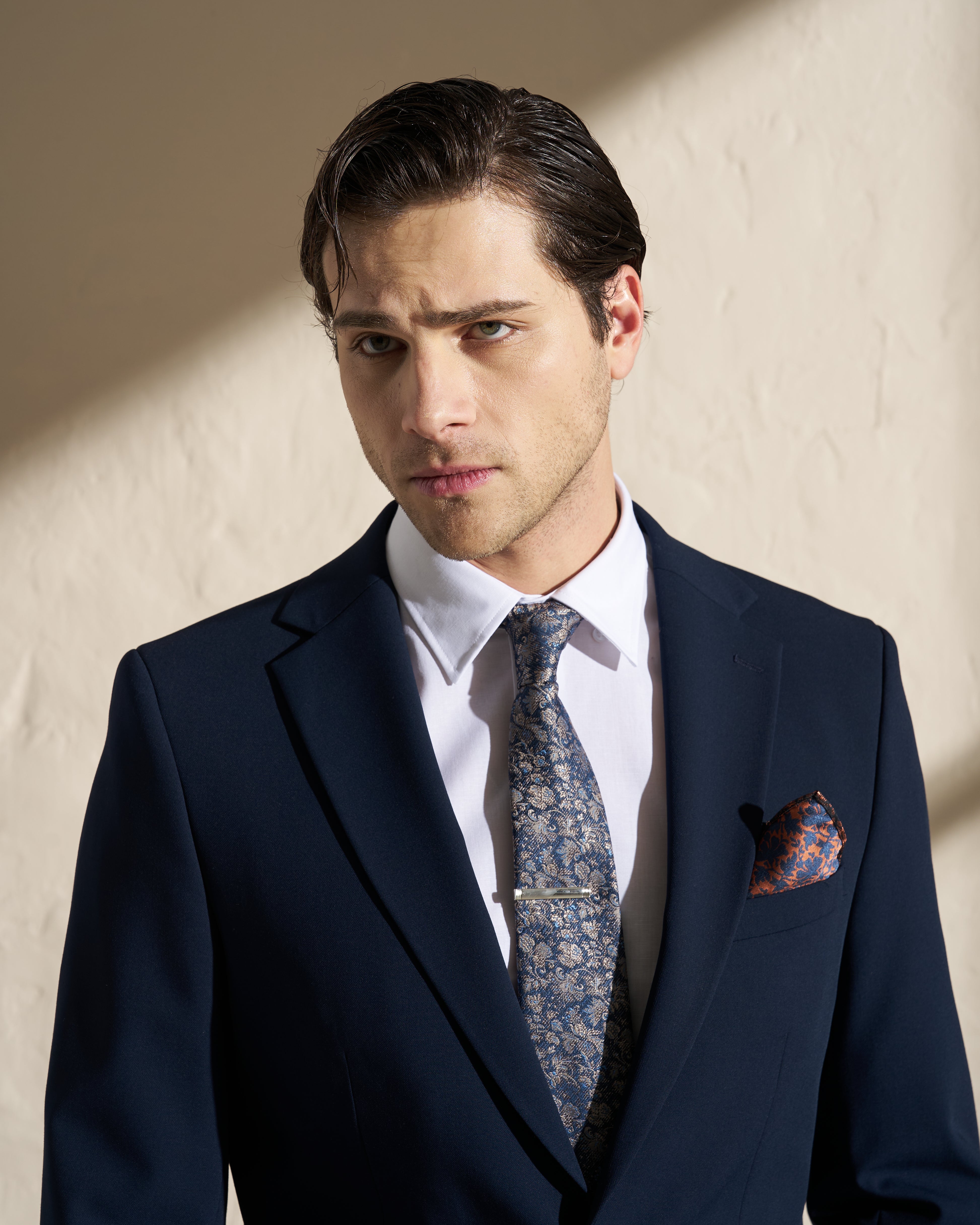 Men’s Three-Piece Suit – Navy
