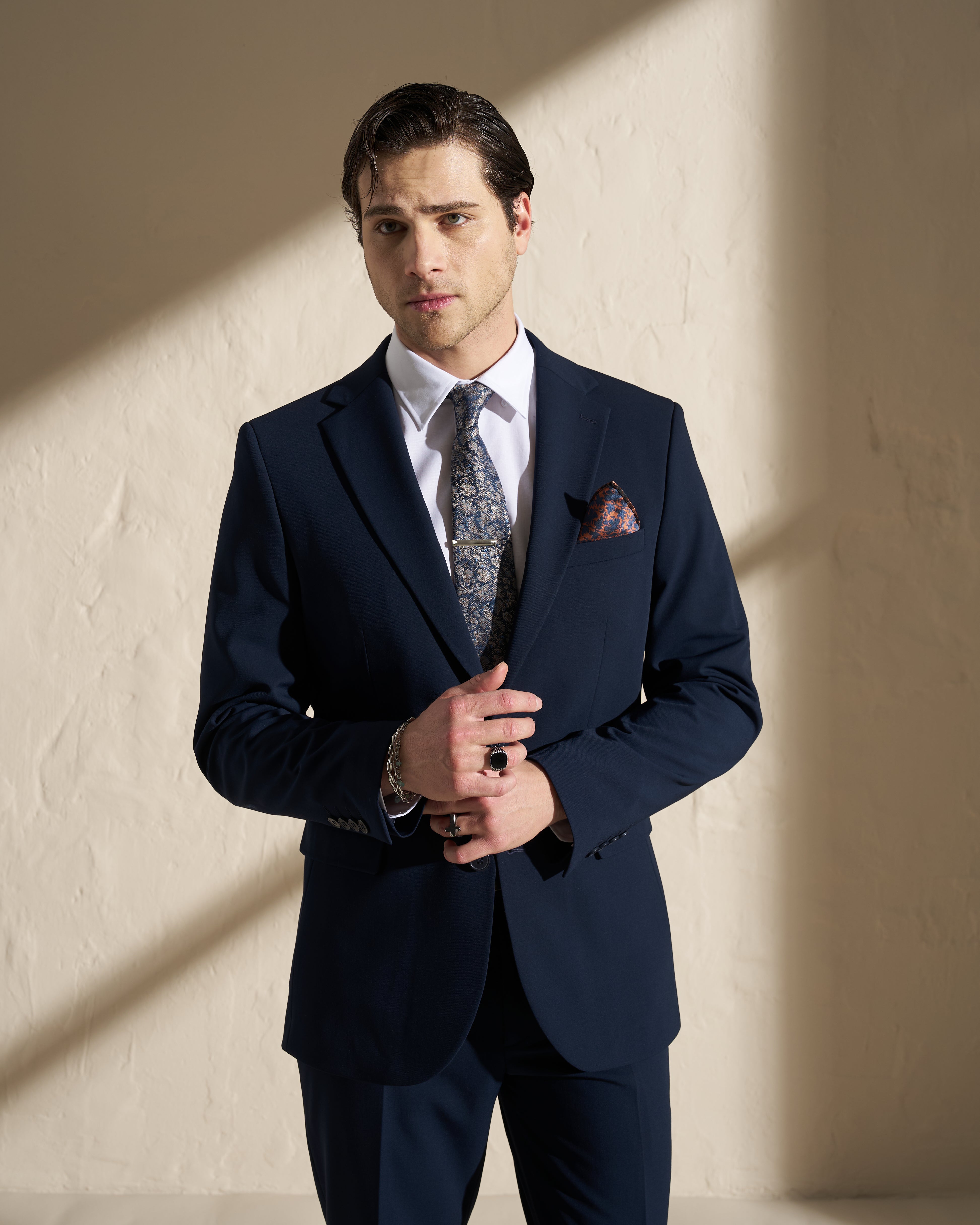 Men’s Three-Piece Suit – Navy
