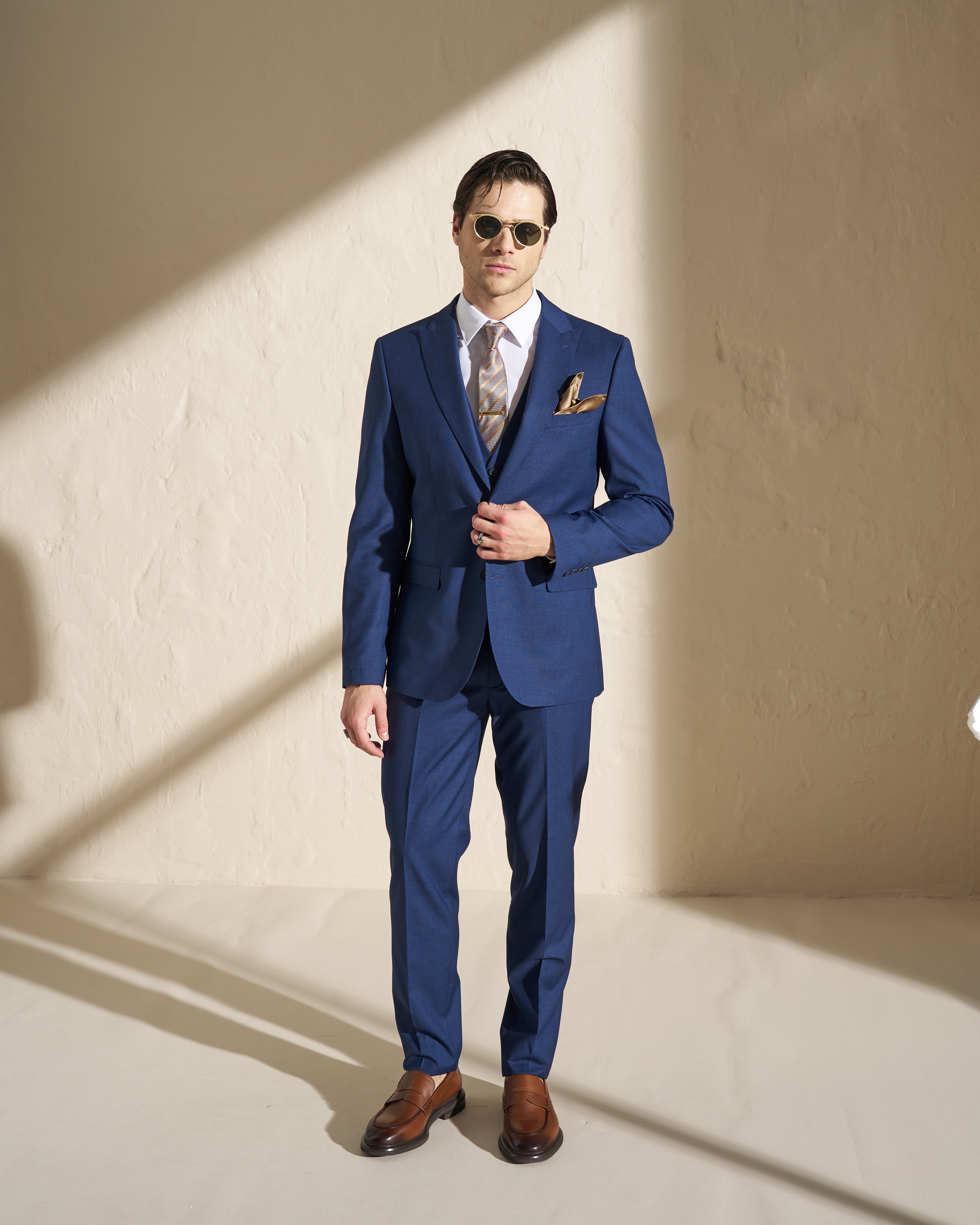 Men’s Three-Piece Suit – Blue