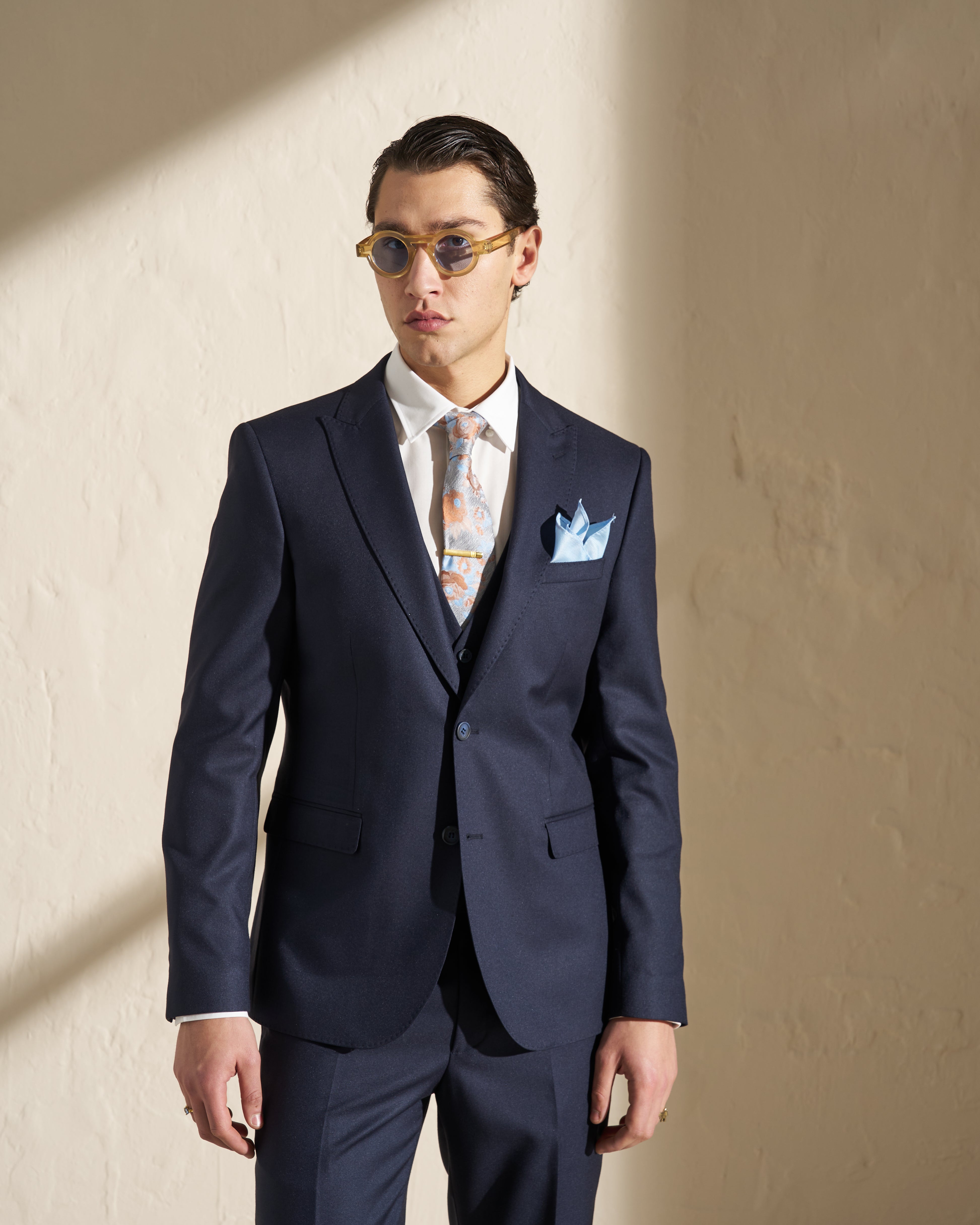 Men’s Three-Piece Suit – Navy