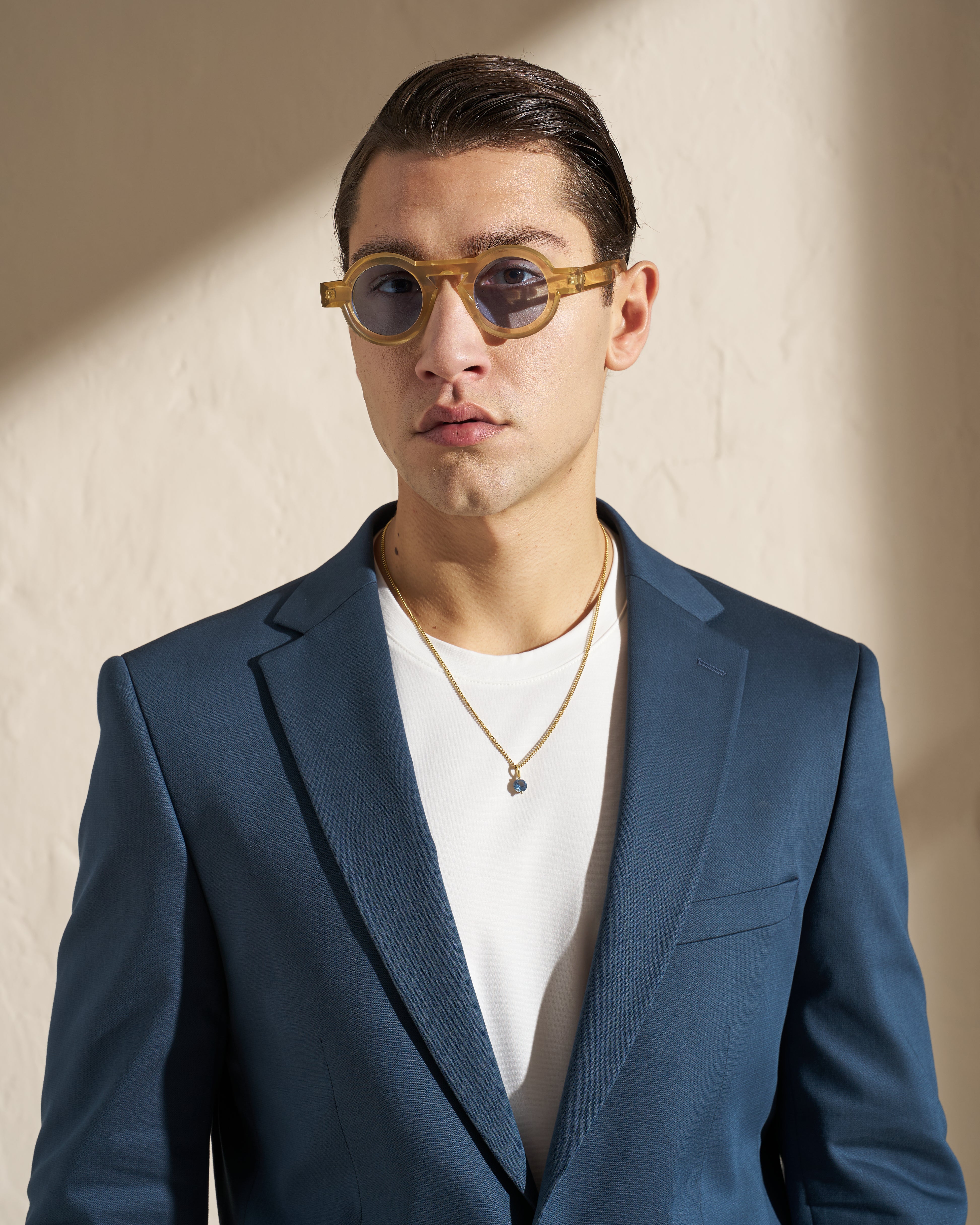 Modern Blue Tailored Suit