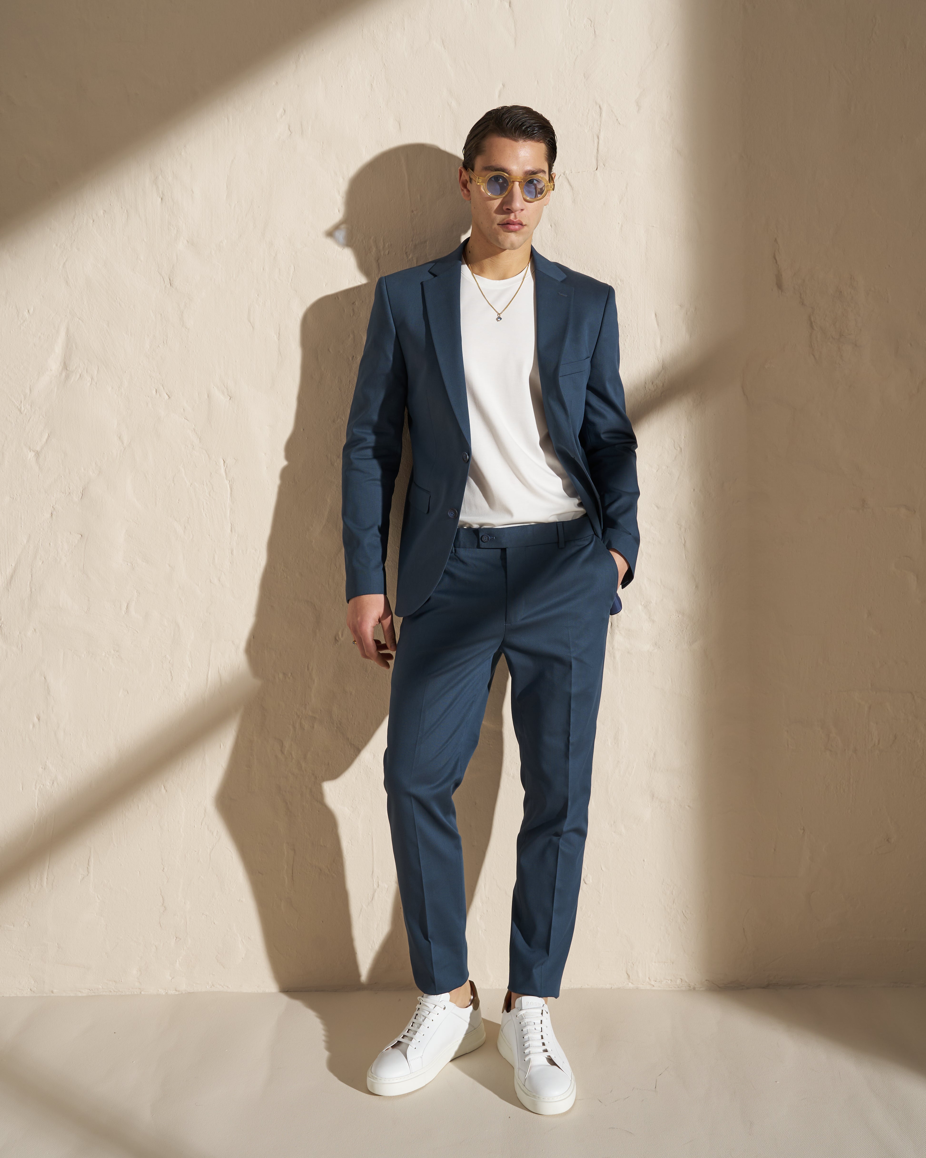 Modern Blue Tailored Suit