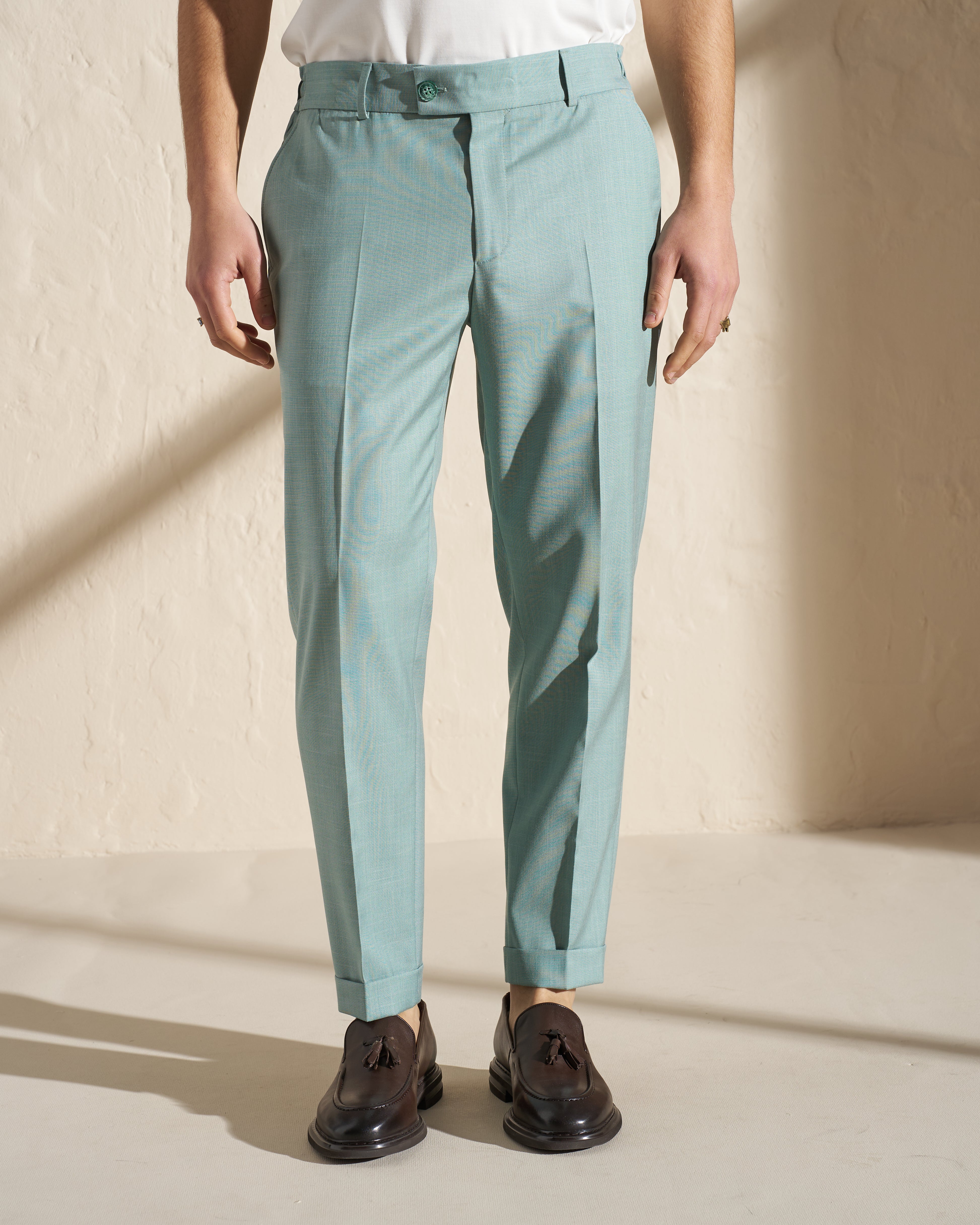 Tailored Mint Trousers