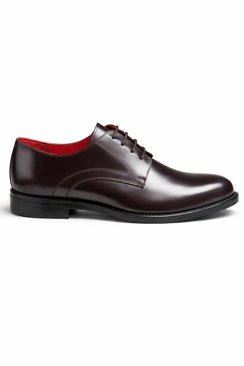 Men’s Dark Brown Leather Derby Shoes