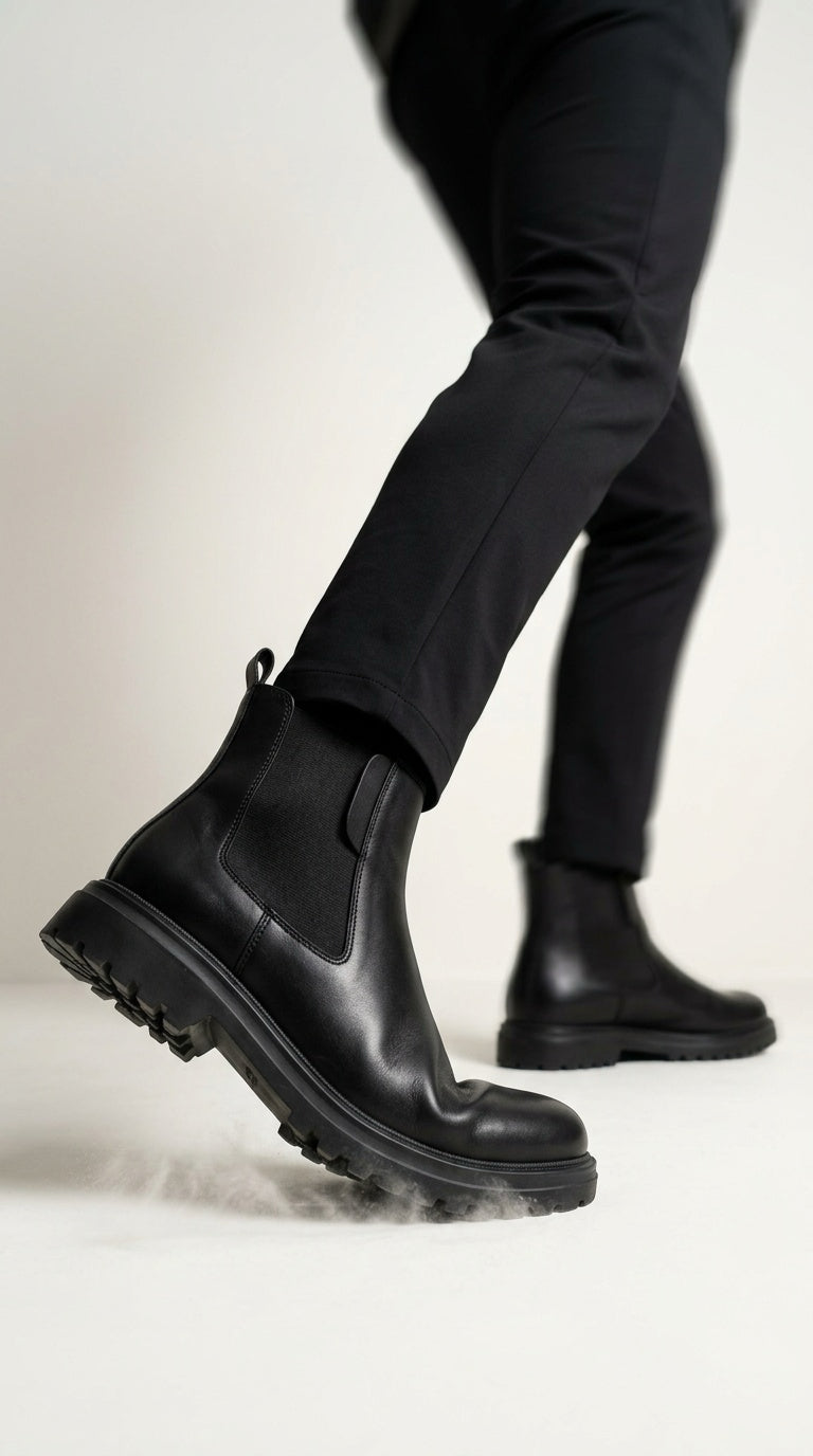 Leather Chelsea Boot - Black