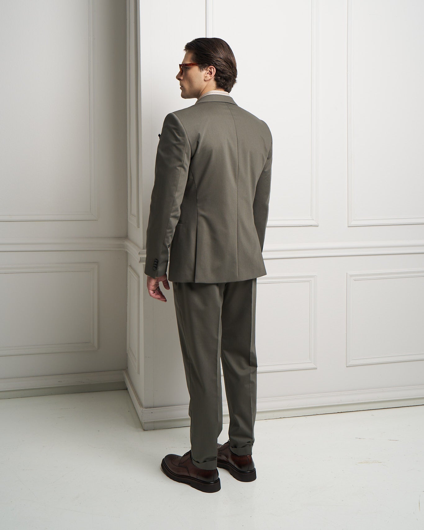 Olive Tailored Suit Jacket