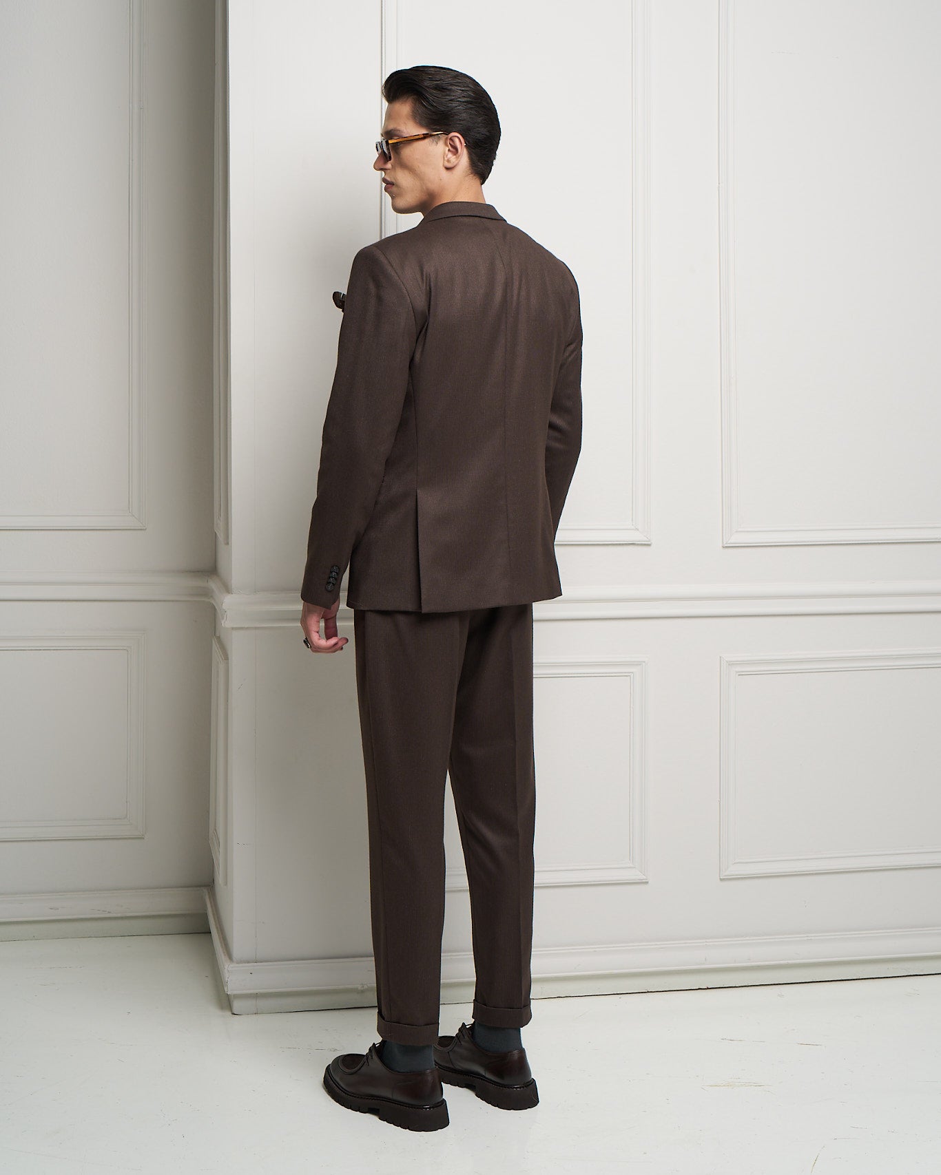 Brown Tailored Suit Jacket