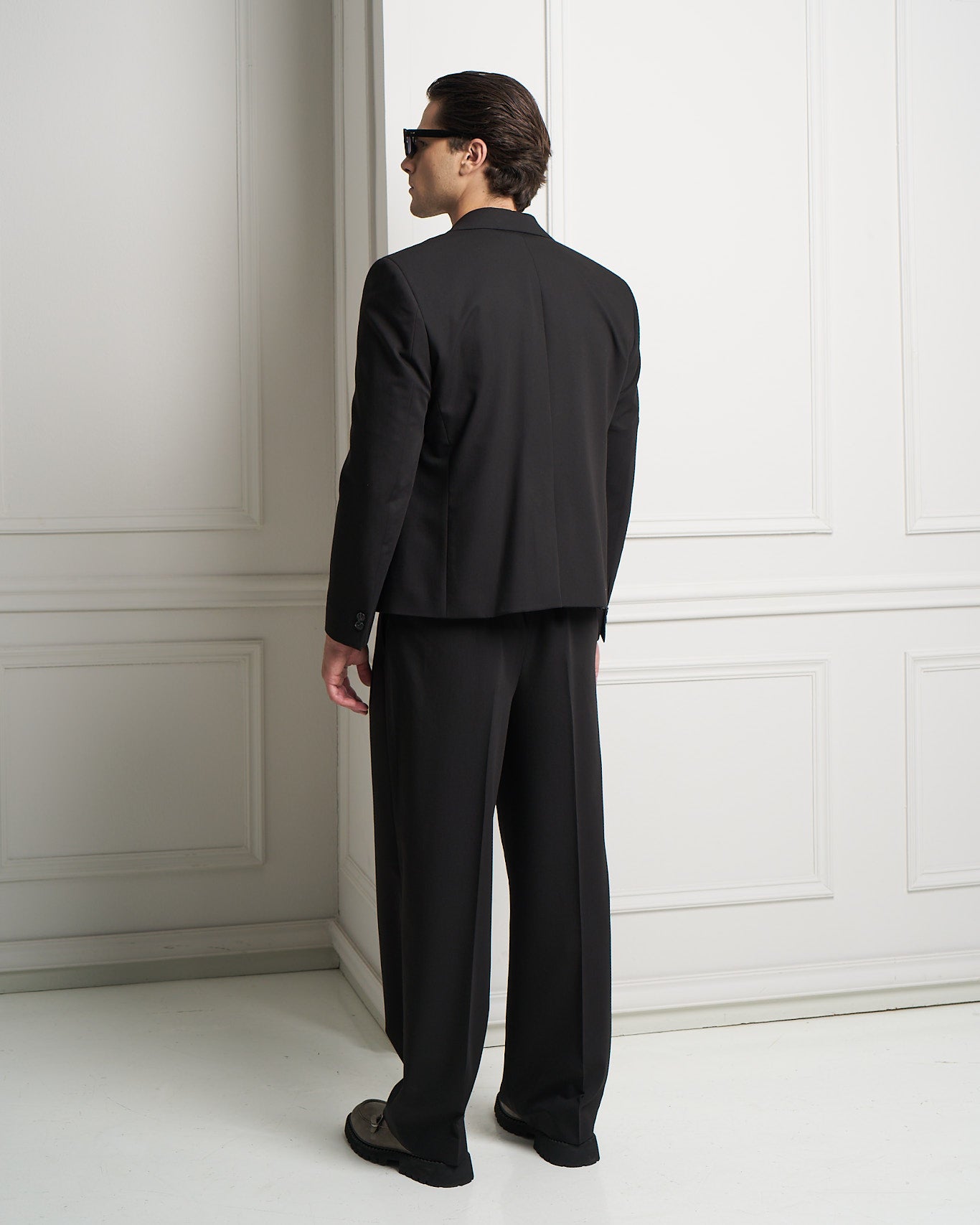 Black Double-Breasted Jacket