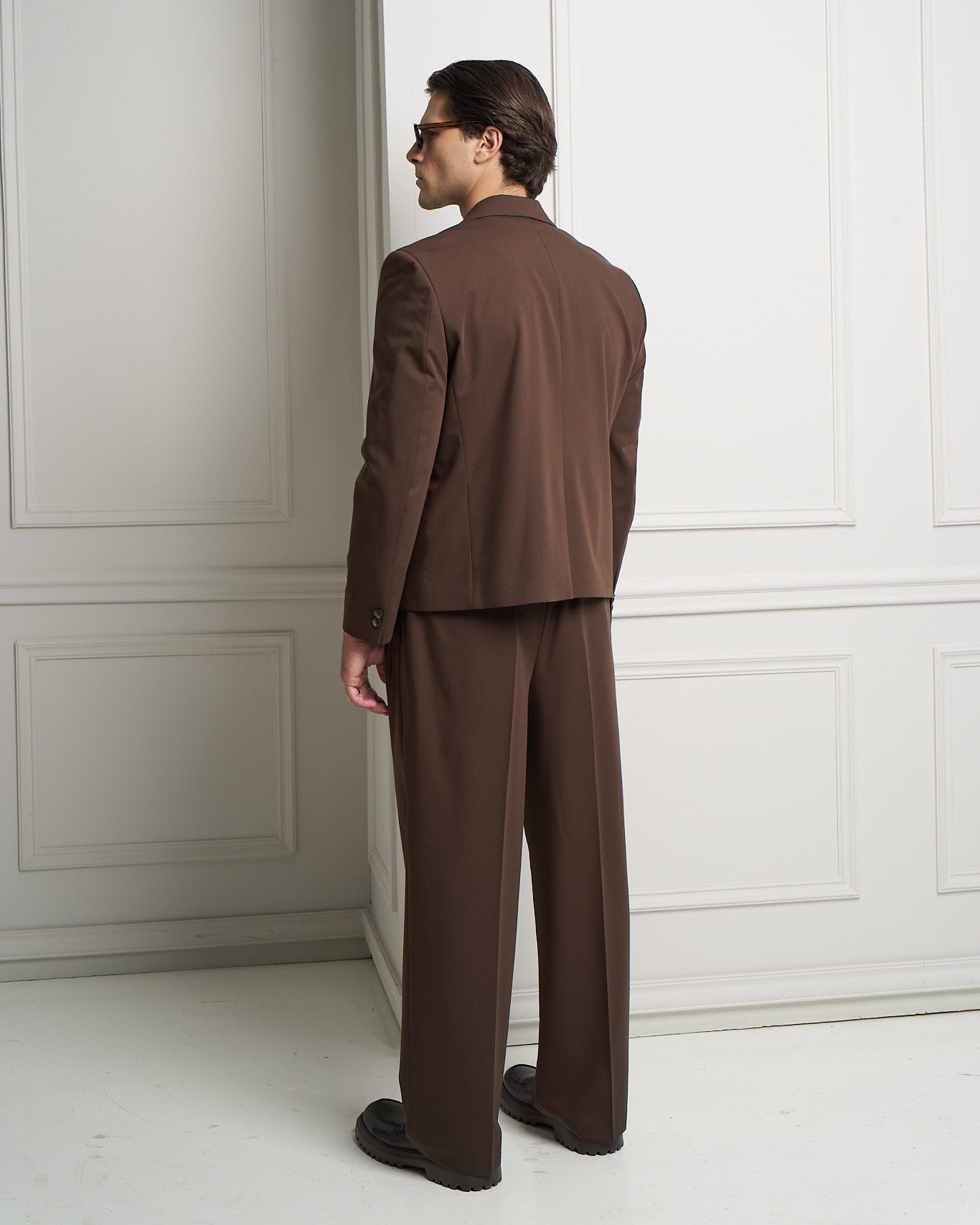 Brown Double-Breasted Jacket