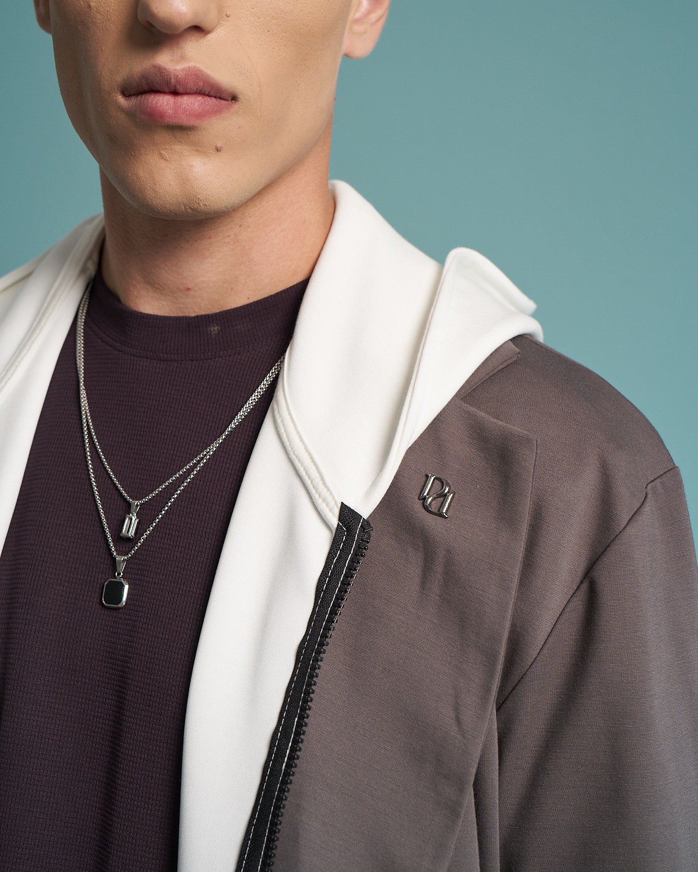 Fango Layered Hooded Tailored Jacket