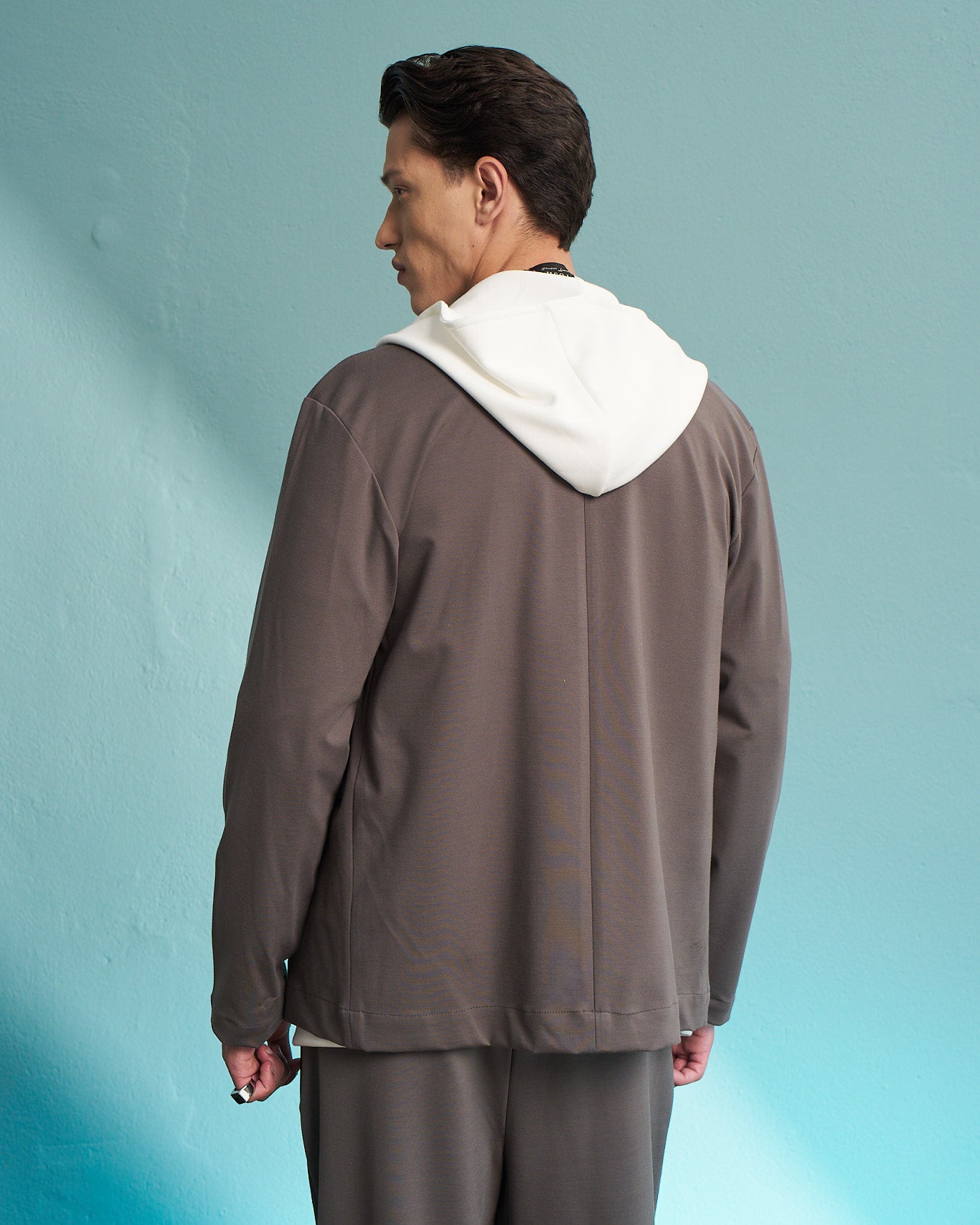Fango Layered Hooded Tailored Jacket