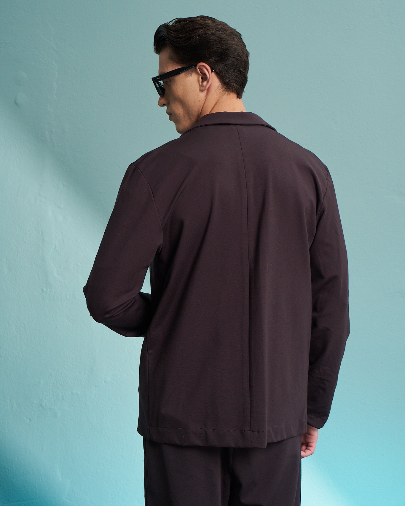 Espresso Relaxed Single-Breasted Jacket
