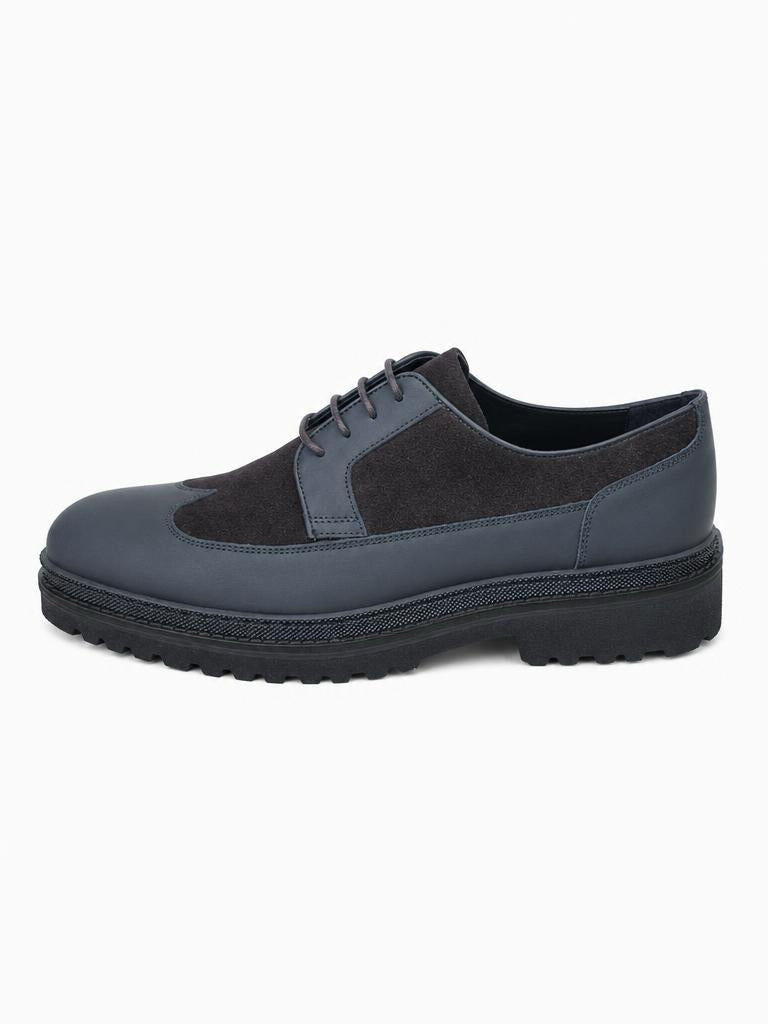 Leather & Suede Derby - Bitter