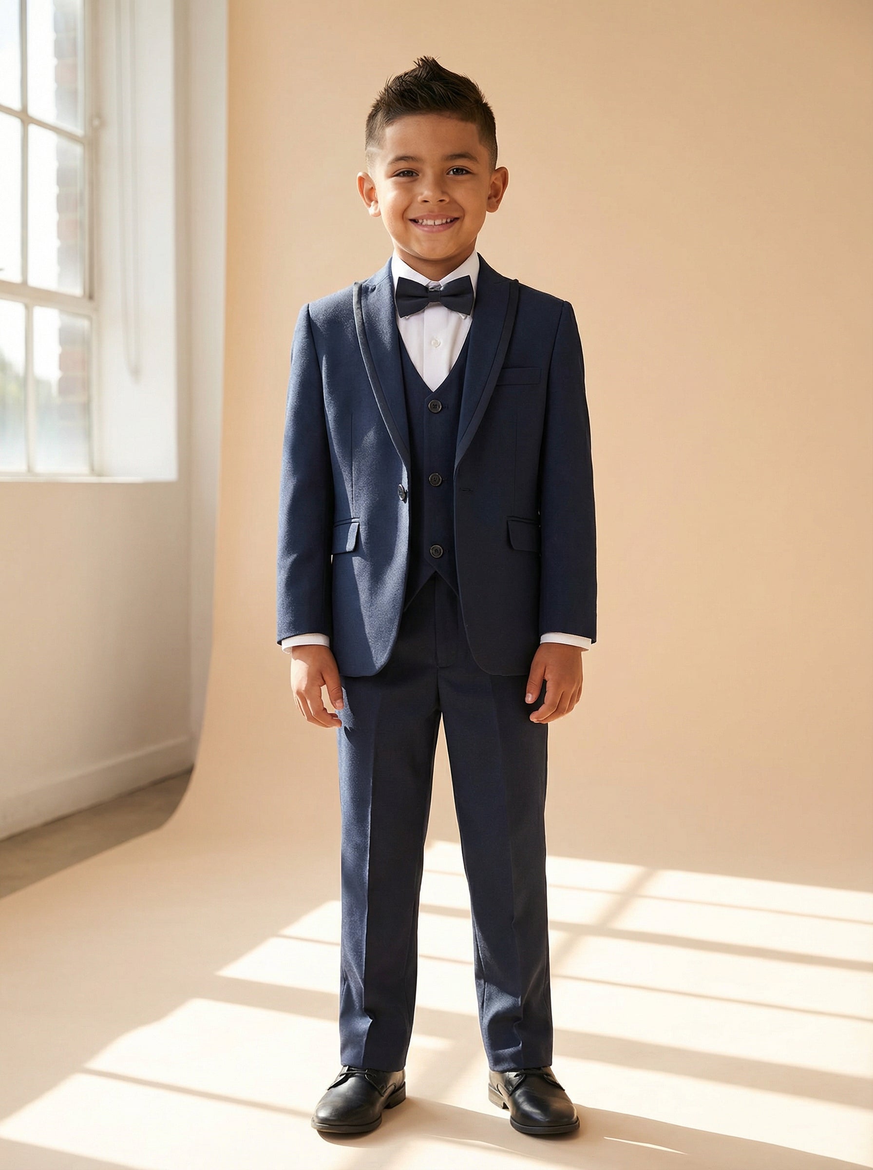 Boys’ 5-Piece Formal Suit (Ages 1–10)