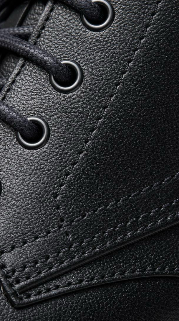 Leather Combat Boot - Black