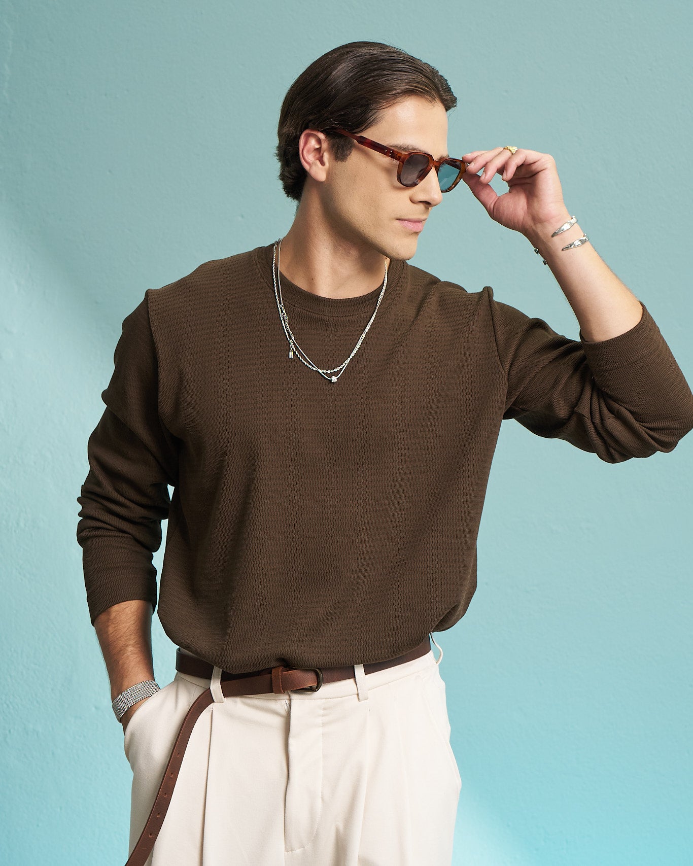 Coffee Premium Waffle Long Sleeve T-Shirt