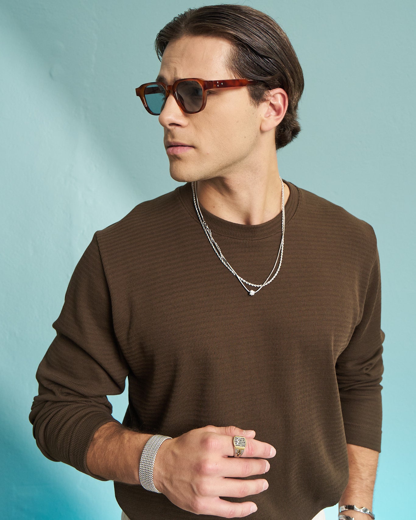 Coffee Premium Waffle Long Sleeve T-Shirt
