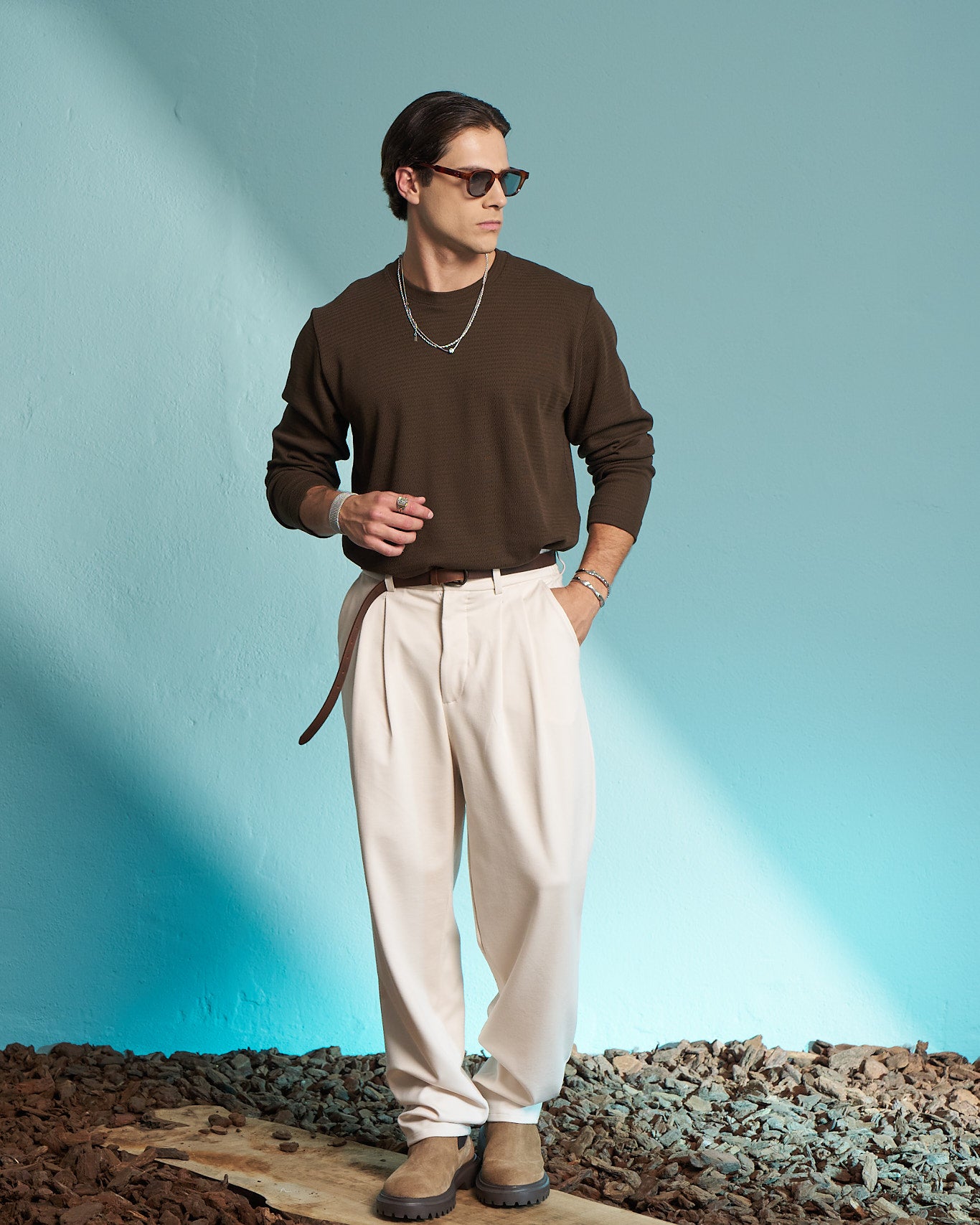Coffee Premium Waffle Long Sleeve T-Shirt