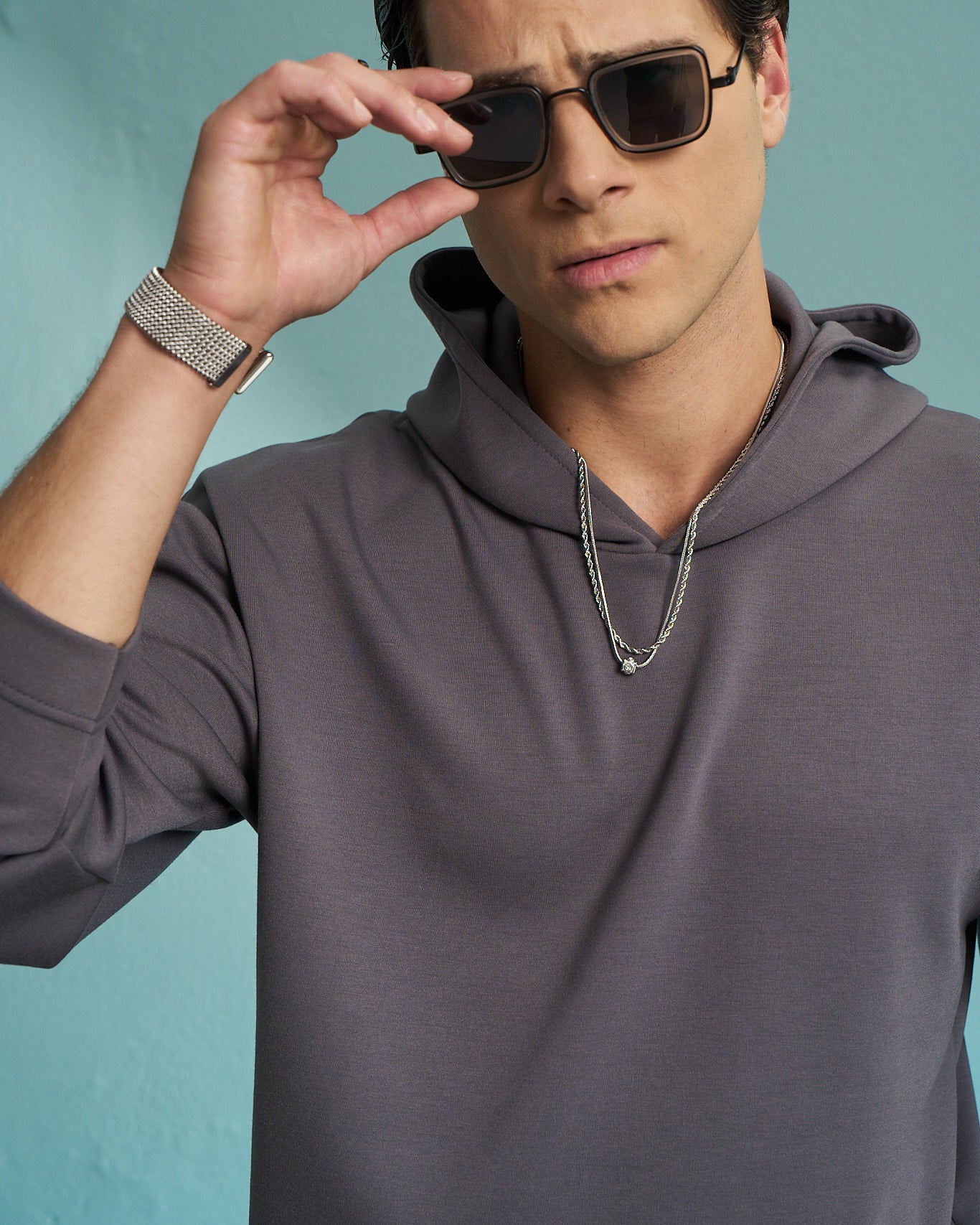 Grey Premium Oversized Hoodie