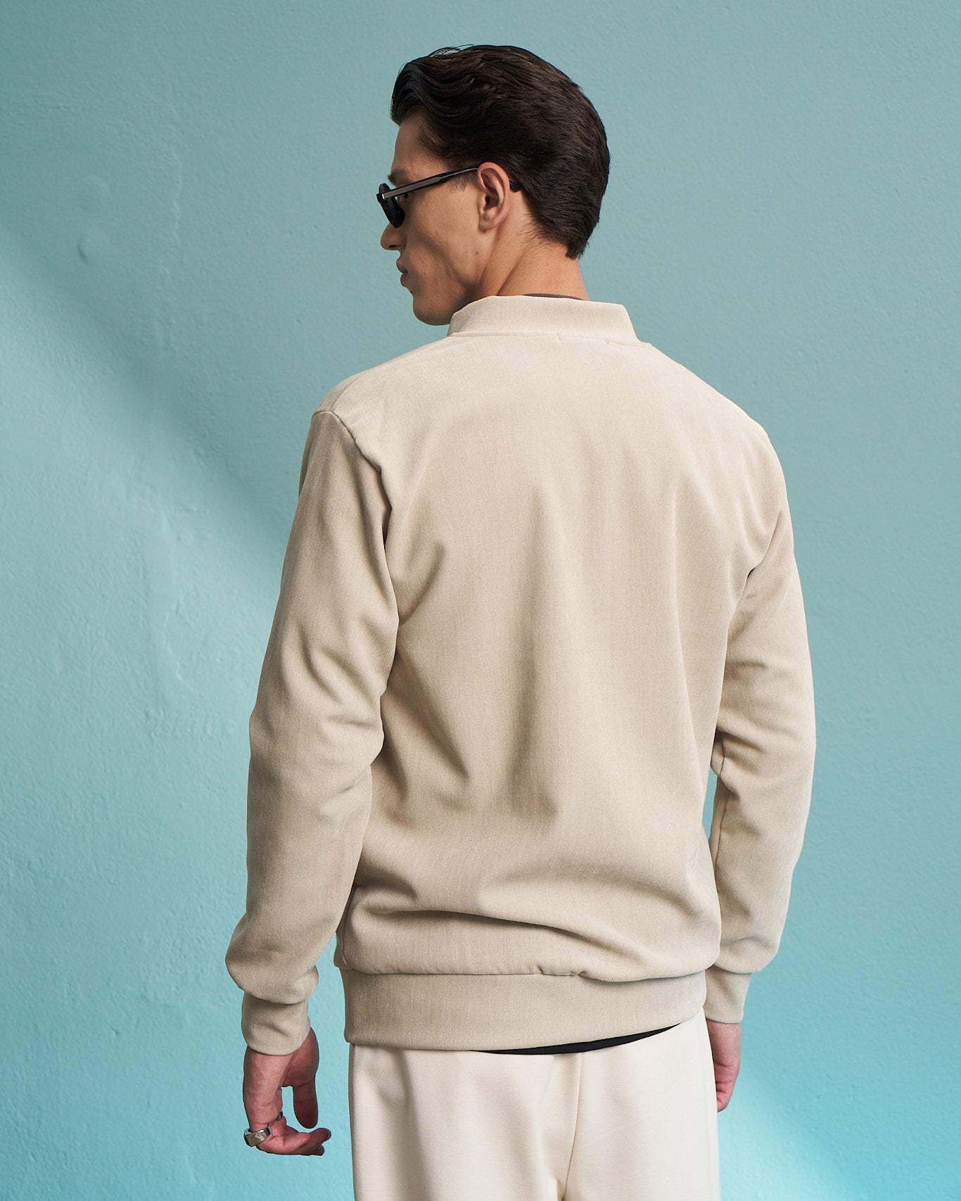 Beige Premium Zip Jacket